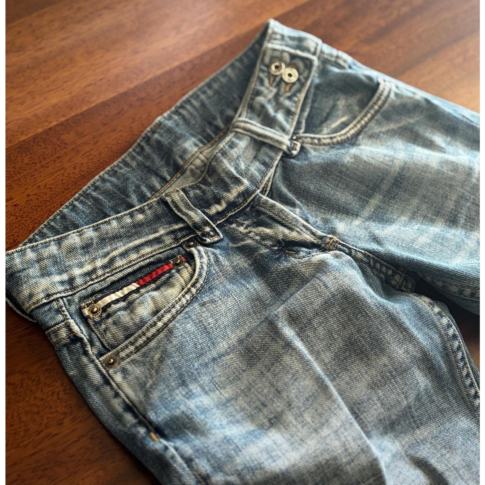 Tommy Hilfiger Tommy Hilfiger Jeans W26 L34 2000s Distressed Y2K Denim Size US 26 / EU 42 - 5 Thumbnail