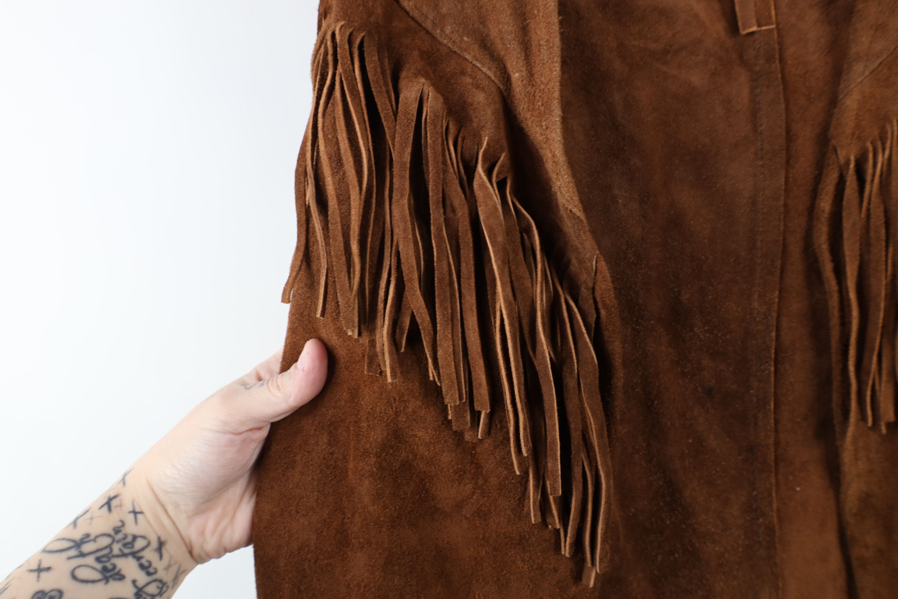 Vintage Vintage 60s 70s Streetwear Leather Western Open Vest USA Size US M / EU 48-50 / 2 - 5 Thumbnail
