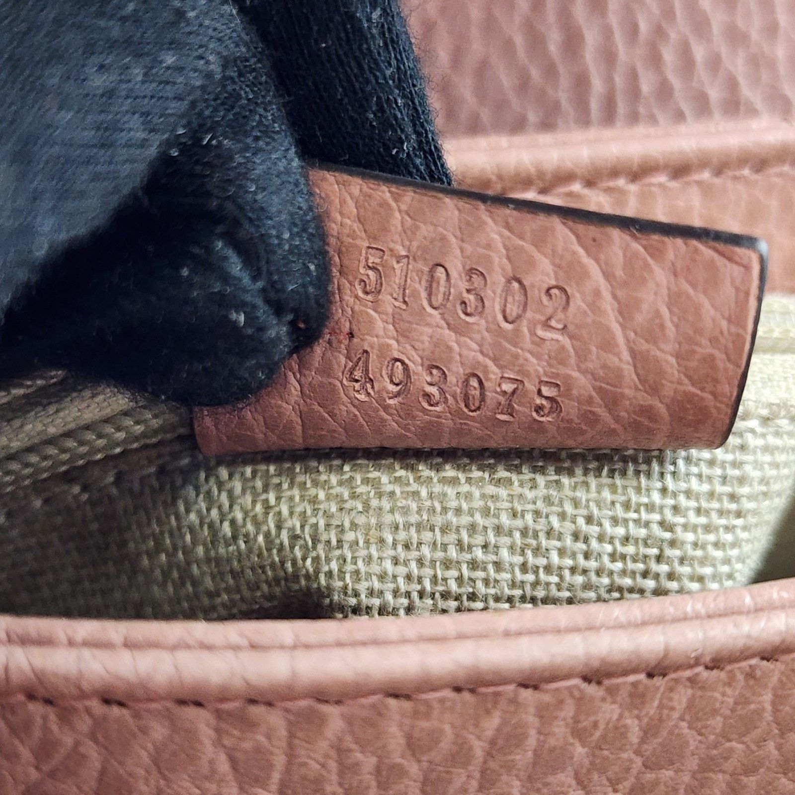 Gucci GG Marmont Pebbled Leather Interlocking Top Handle Bag Pink Size ONE SIZE - 15 Thumbnail