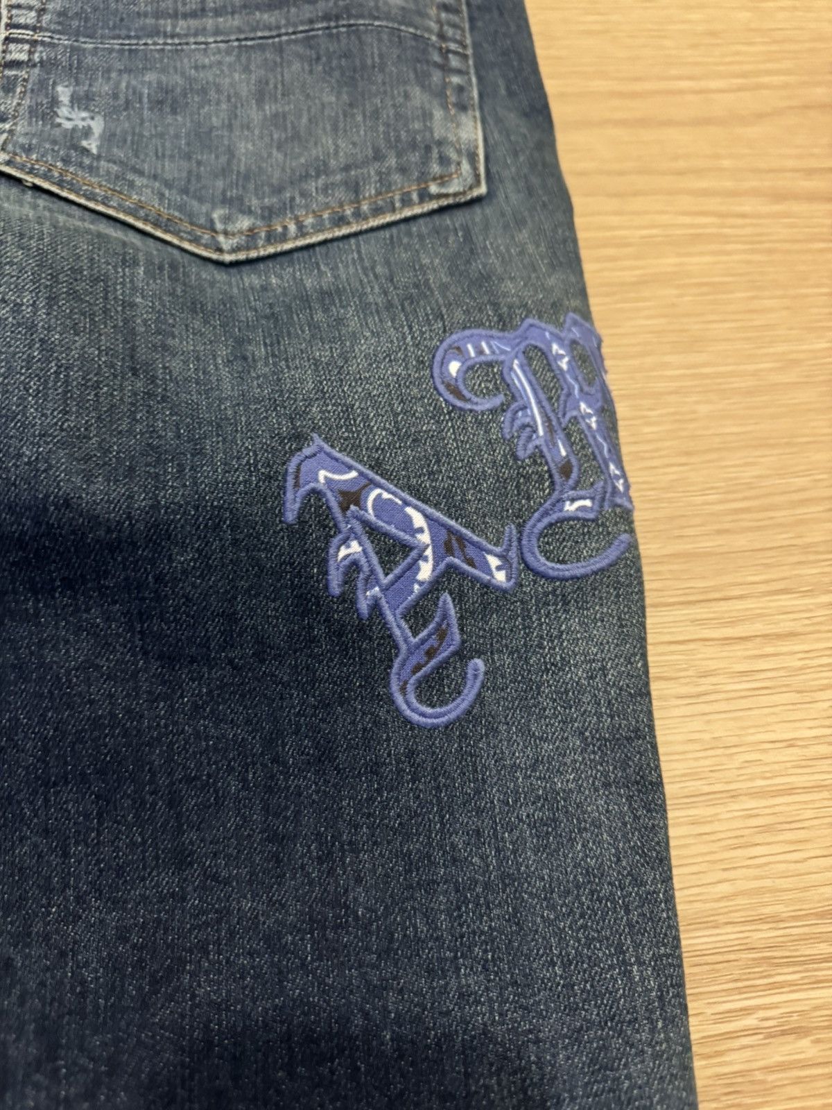 Amiri Amiri Mx1 Old English Denim Size US 33 - 11 Thumbnail