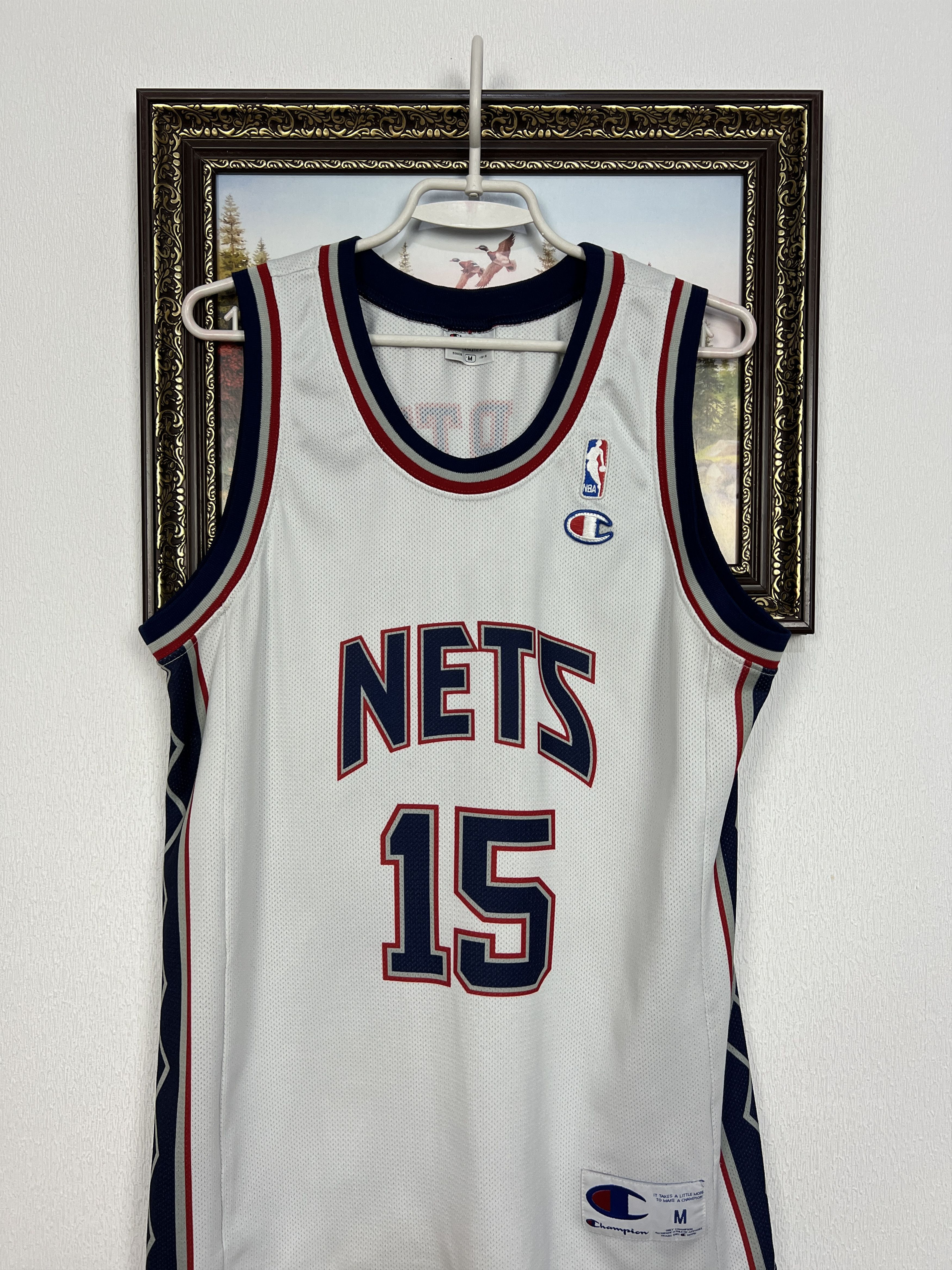 Champion Vintage 90's New Jersey Nets Carter #15 NBA Jersey Trikot Size US M / EU 48-50 / 2 - 2 Thumbnail