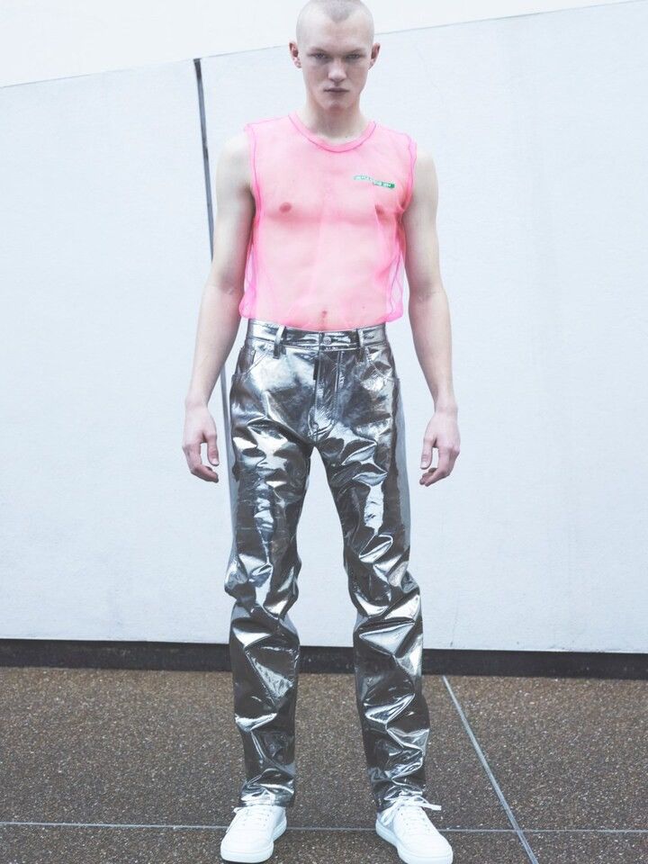 Dsquared2 Dsquared2 silver metallic leather jeans Size US 30 / EU 46 - 1 Thumbnail
