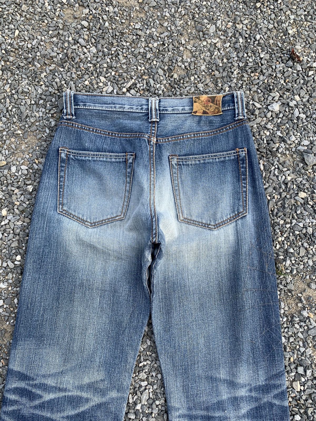 Japanese Brand ICHINOI JAPANESE SELVEDGE RAW RUSTY DISTRESSED DENIM Size US 28 / EU 44 - 8 Thumbnail