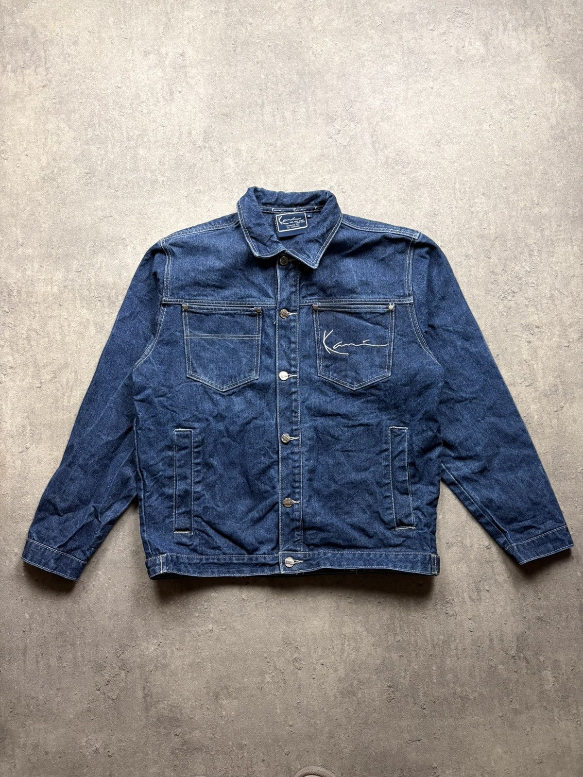 Karl Kani Karl Kani Vintage Denim Jacket – Embroidered Logo big logo Size US M / EU 48-50 / 2 - 9 Thumbnail