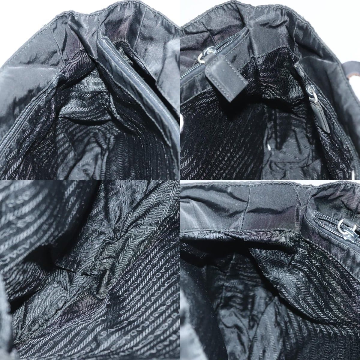 Prada PRADA Hand Bag Nylon Black Silver Size ONE SIZE - 12 Thumbnail