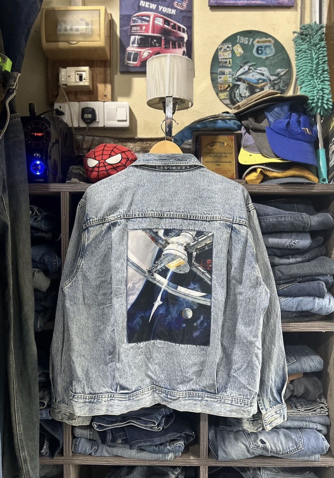GU 🔥Rare Gu x 2001:A Space Oddyssey Denim Jacket Size US M / EU 48-50 / 2 - 2 Thumbnail
