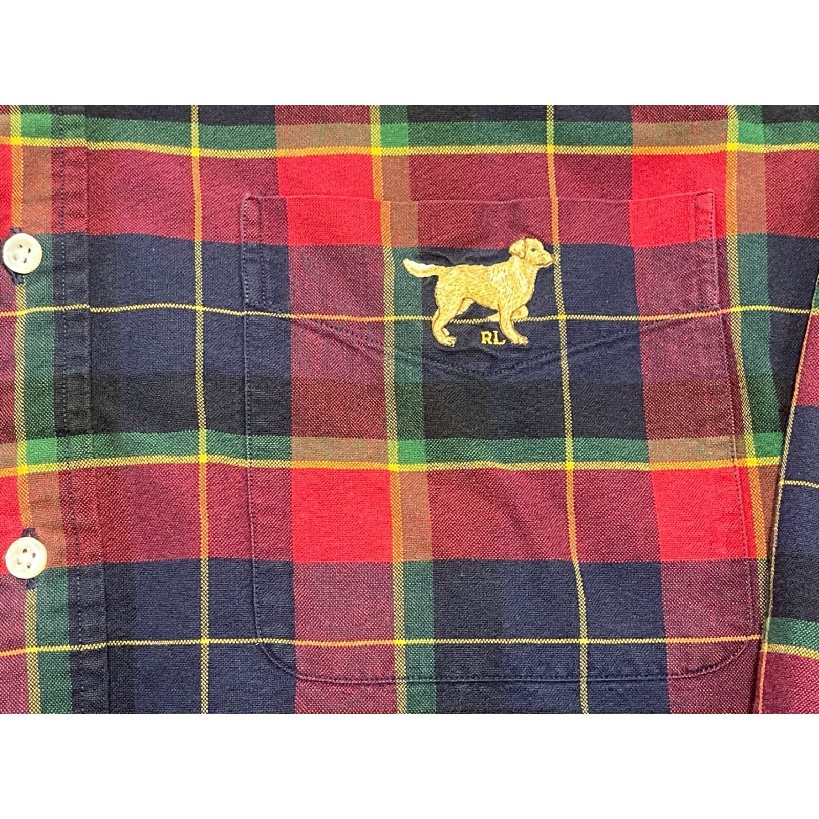 Ralph Lauren Ralph Lauren Polo Labrador Dog Plaid Long Sleeve Button-Up Shirt L Mens Multi Color Size US L / EU 52-54 / 3 - 2 Thumbnail