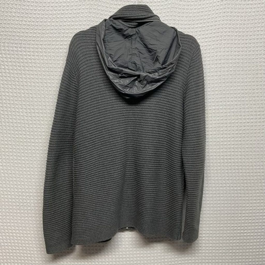 Armani Exchange Armani Exchange Hooded Ribbed Full Zip Jacket Sweater Men M Size US M / EU 48-50 / 2 - 10 Thumbnail