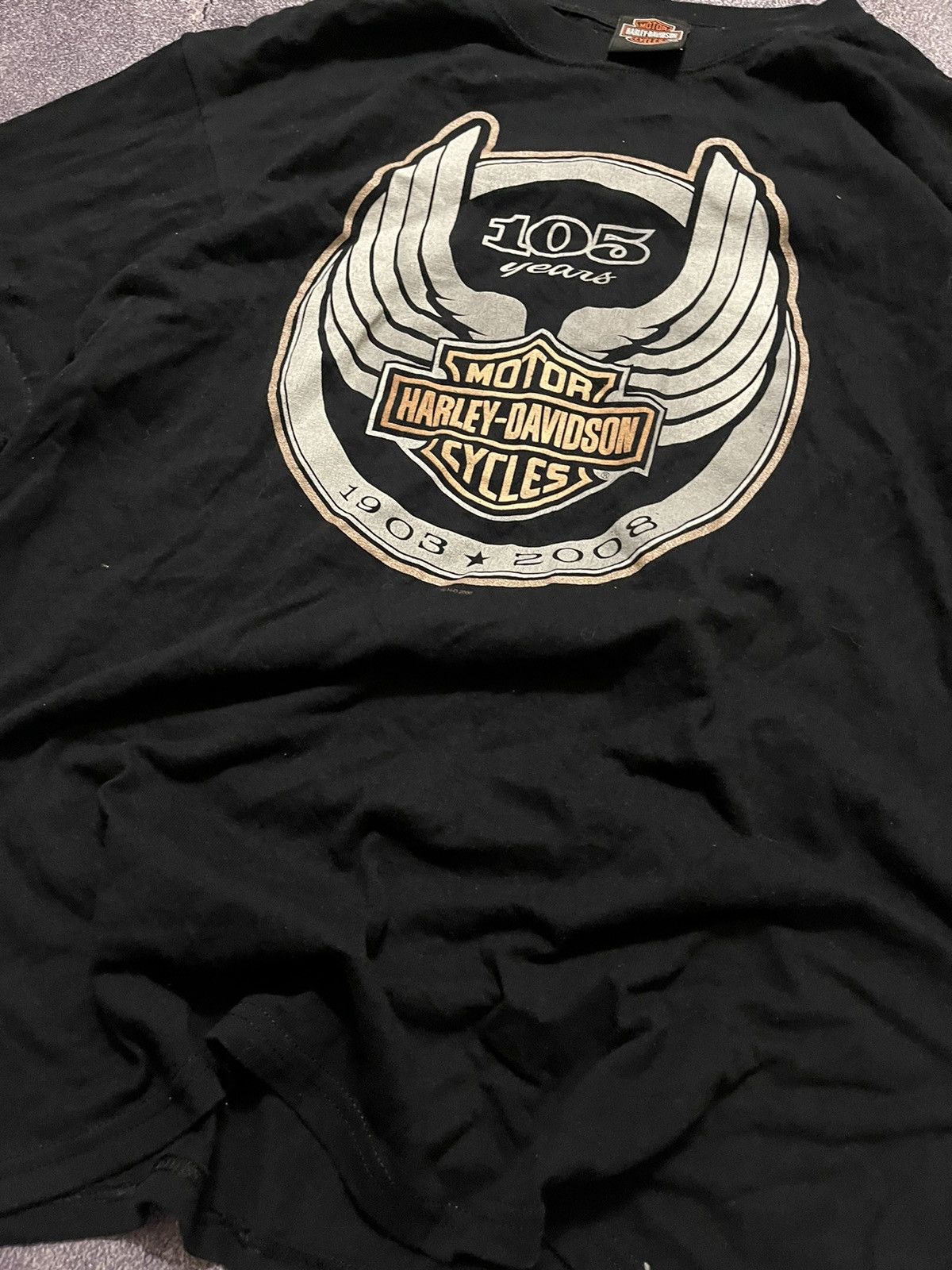 Harley Davidson × Vintage Vintage big printed HARLEY DAVIDSON TEE Size US L / EU 52-54 / 3 - 3 Thumbnail