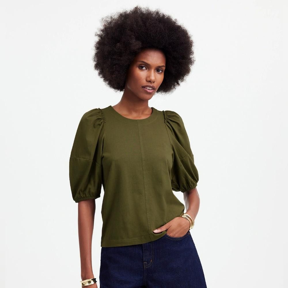 Madewell Madewell Puff Sleeve Tee Size XXS / US 00 / IT 34 - 1 Thumbnail