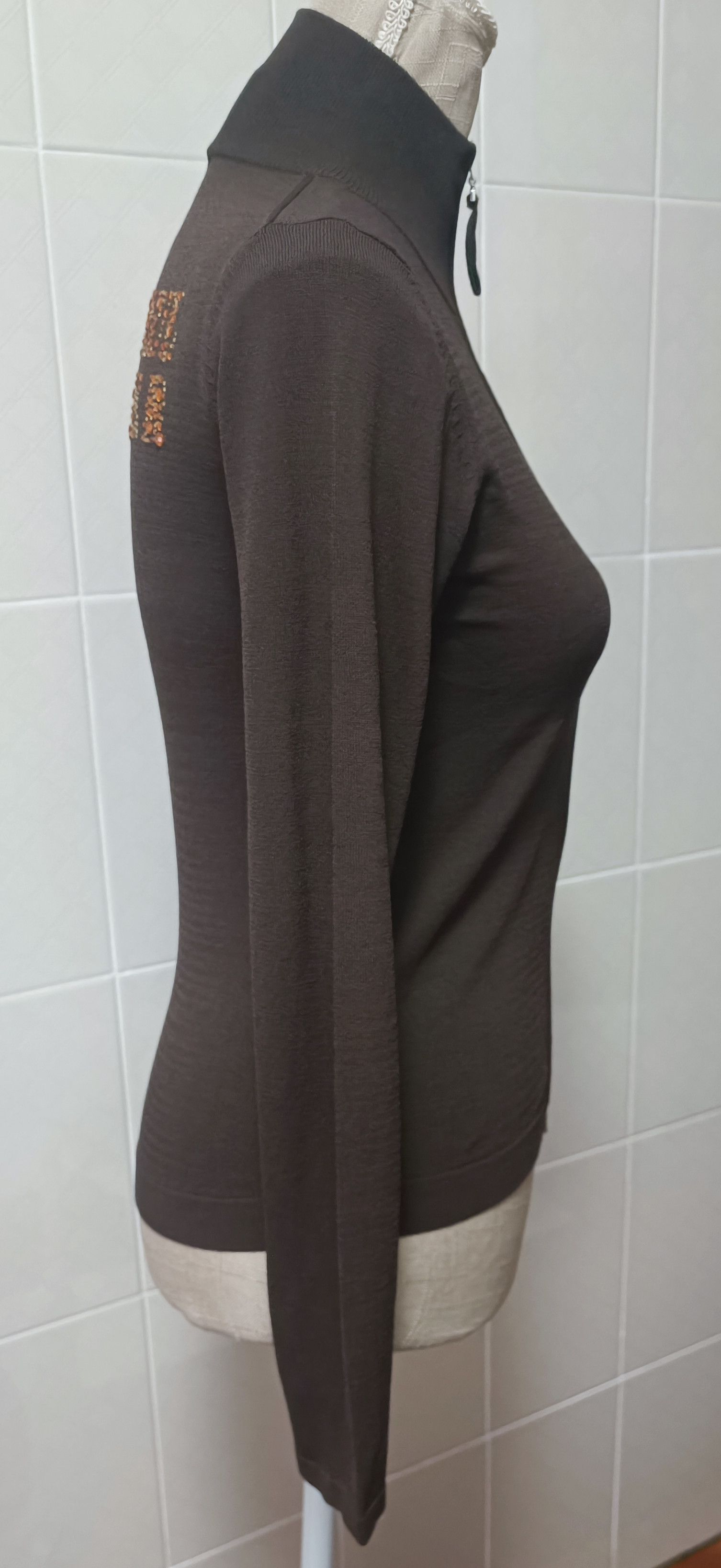 Jean Paul Gaultier Brown jacket with yellow and red rhinestones Size M / US 6-8 / IT 42-44 - 10 Thumbnail