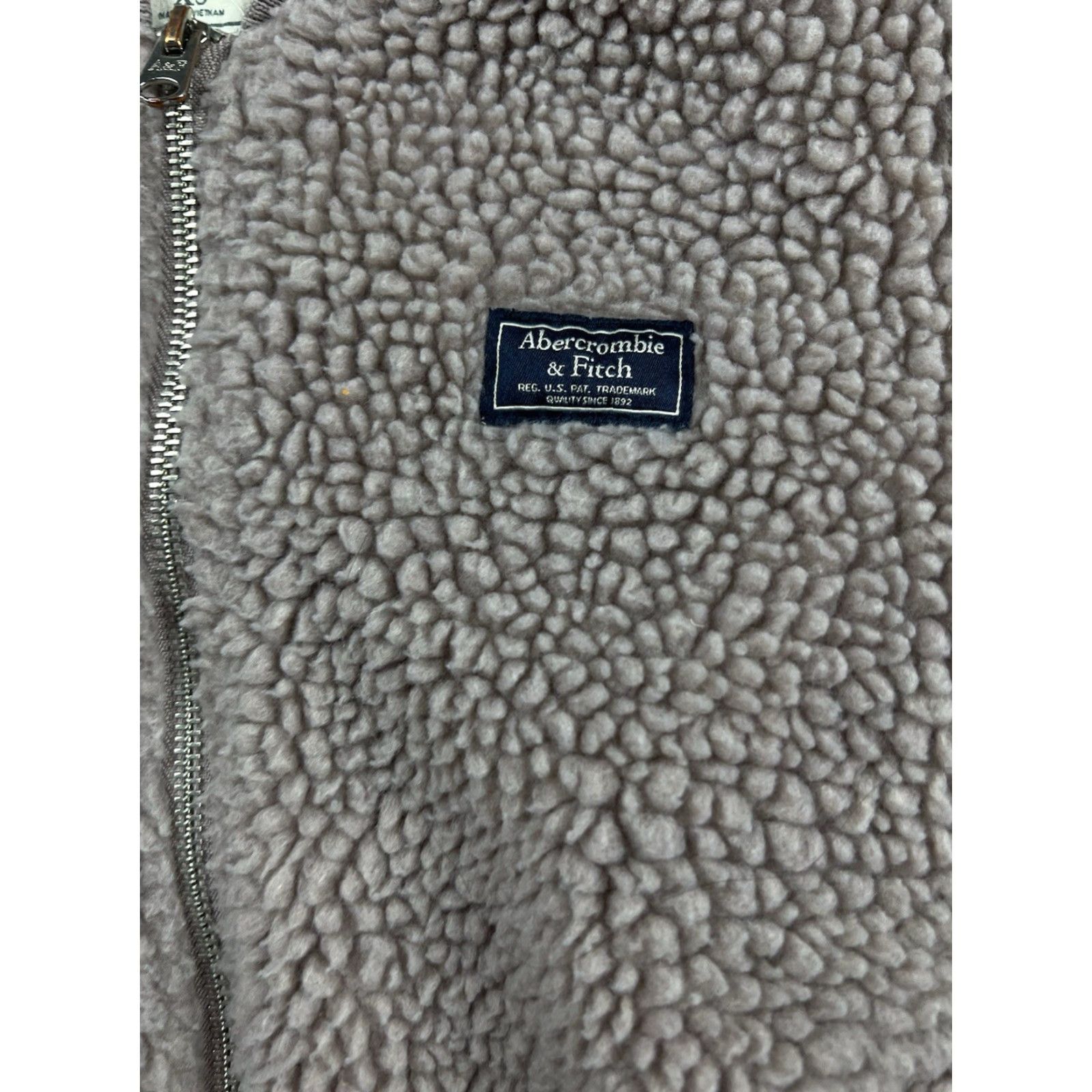 Abercrombie & Fitch VINTAGE Abercrombie & Fitch Fleece Jacket XS Womens Purple Lined Full Zip Long Sleeve Size XS / US 0-2 / IT 36-38 - 4 Thumbnail