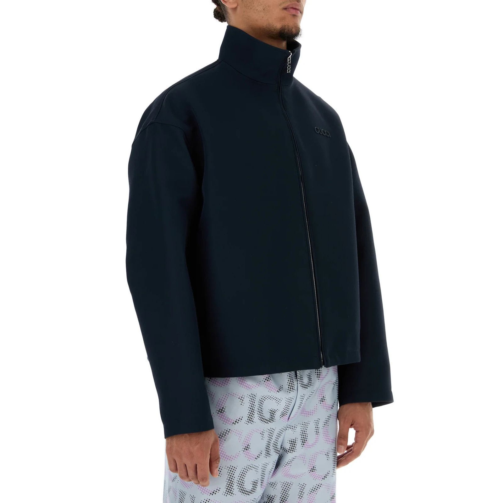 Gucci GUCCI Navy Blue Wool Blend Jacket New And Authentic (Men's s Size US M / EU 48-50 / 2 - 3 Thumbnail