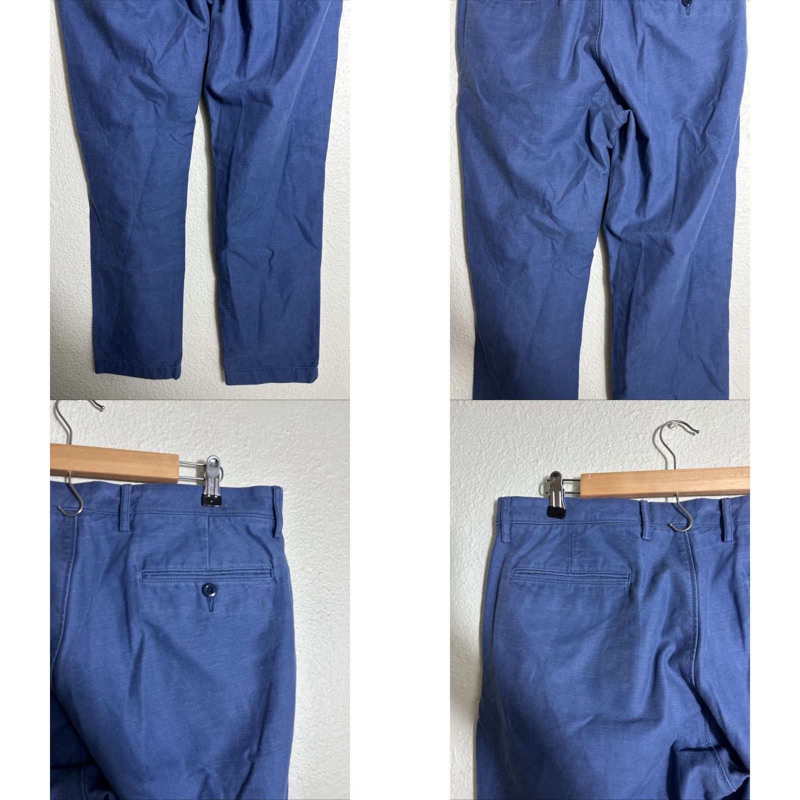 J.Crew J.Crew Slim Fit Mens 34x32 Blue Cotton Chino Pants Size US 34 / EU 50 - 8 Thumbnail