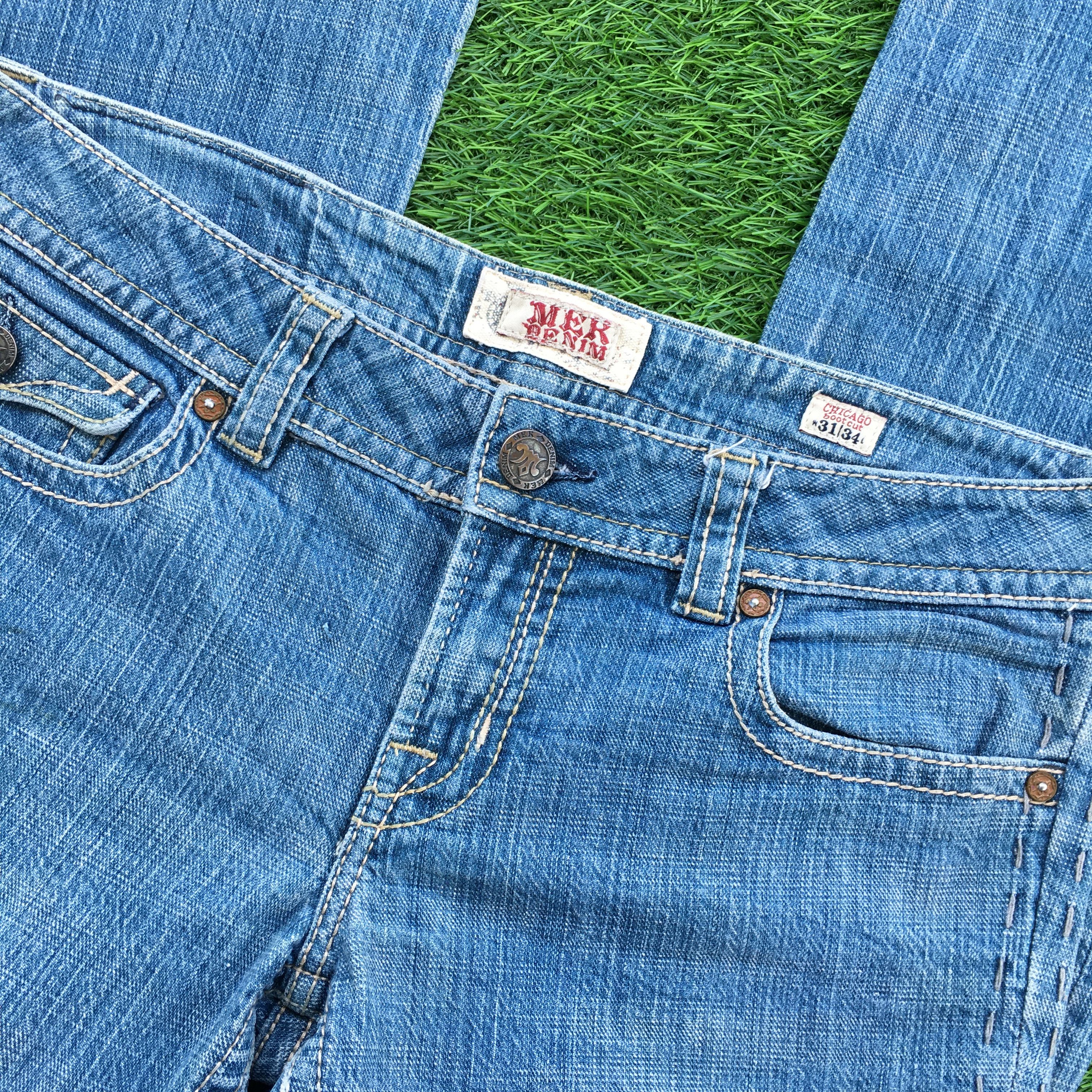 Japanese Brand Chicago Bootcut Jeans D-1006 Size 31" - 5 Thumbnail