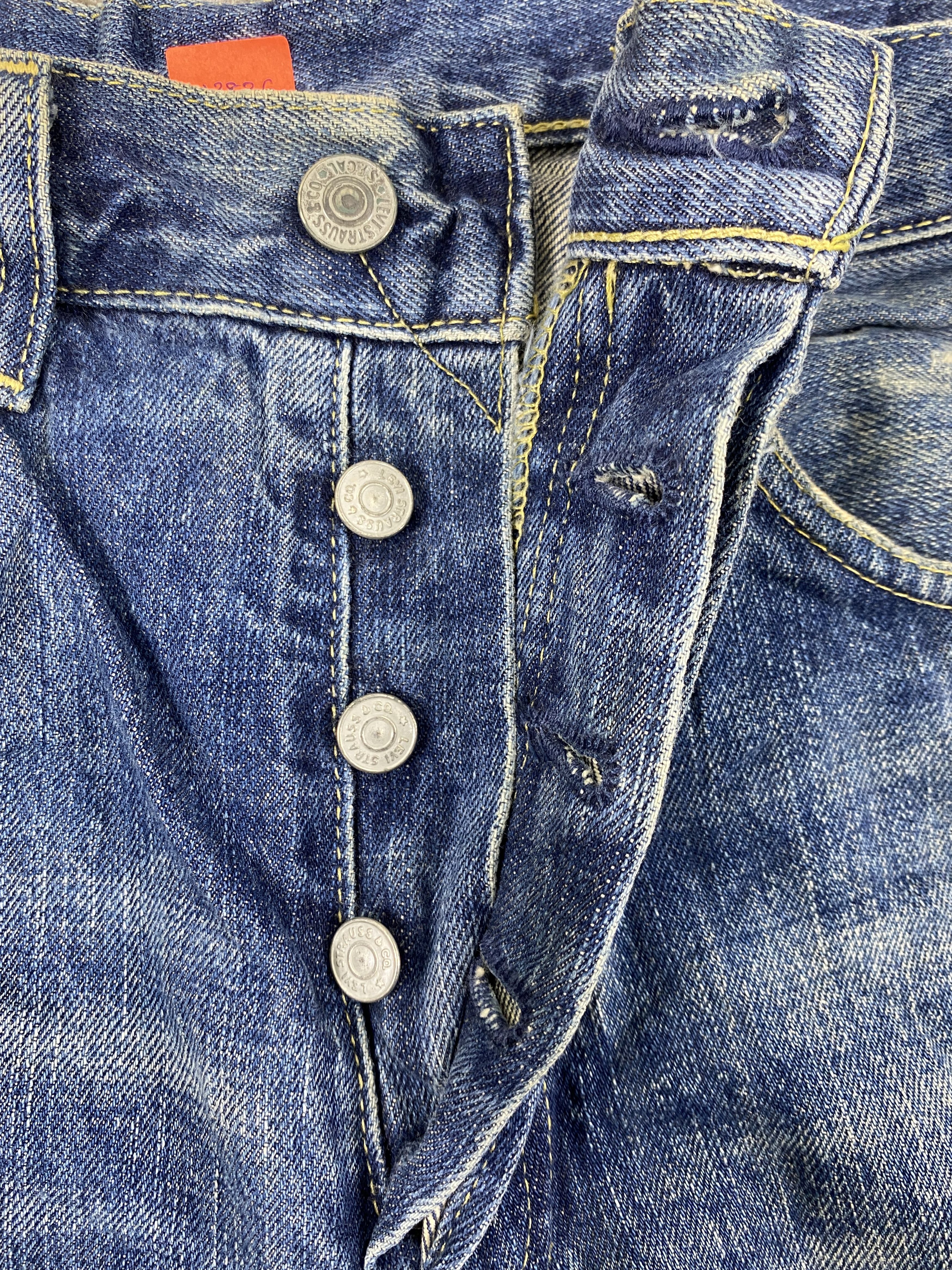 Le Grande Bleu (L.G.B.) Redline Vintage Levi's 503B Big E Jeans 30x30 Denim- JN3836 Size US 30 / EU 46 - 6 Thumbnail
