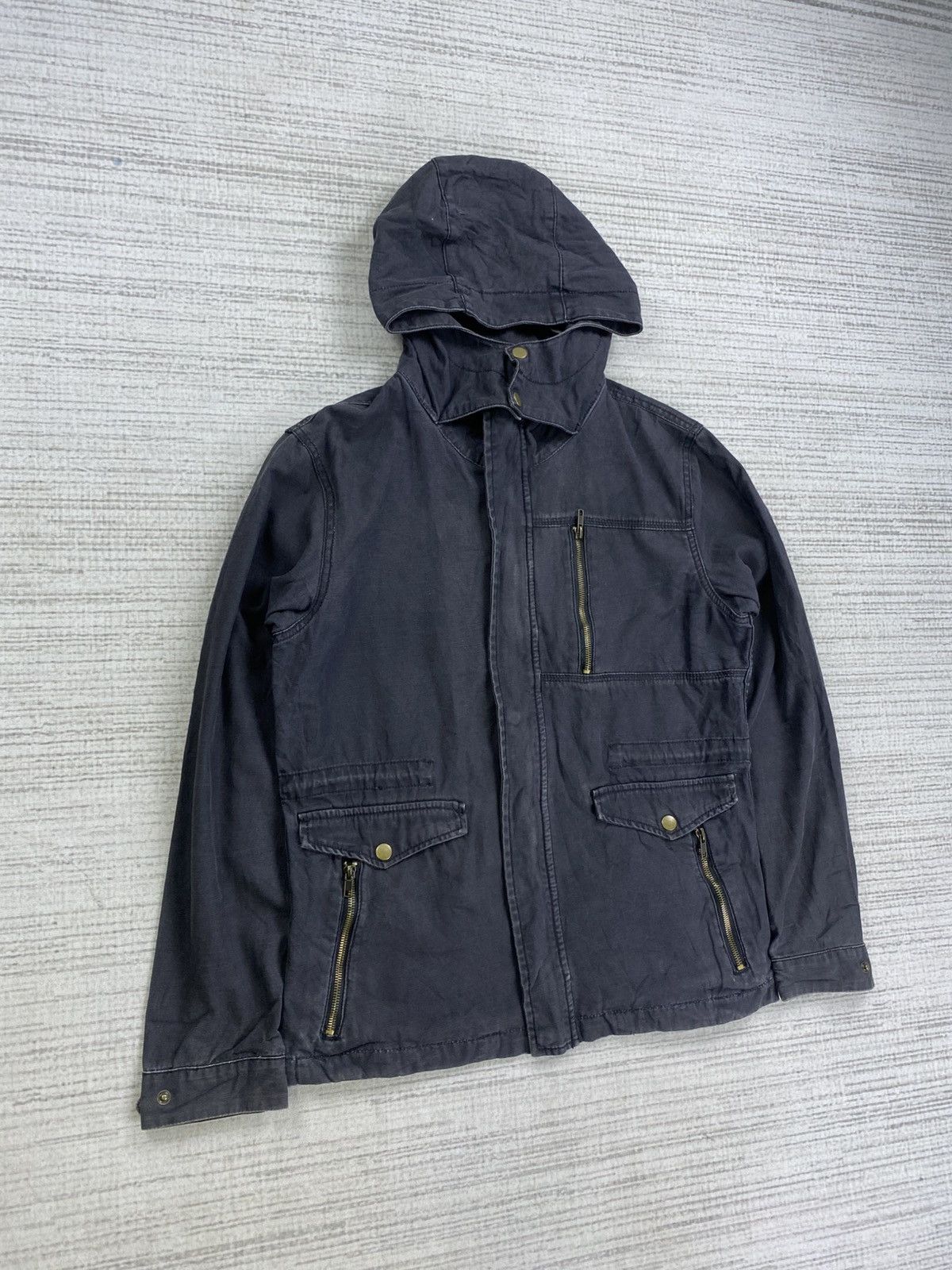 Issey Miyake 🔥Jungle Storm Rare Multipocket Denim Cotton Hoodie Jacket Size US M / EU 48-50 / 2 - 3 Thumbnail