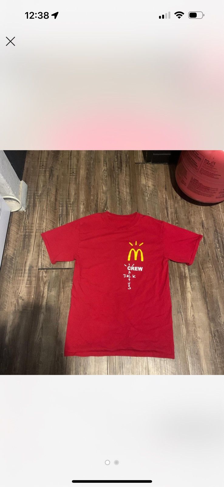 Travis Scott Travis Scott McDonald’s t shirt size large used Size US L / EU 52-54 / 3 - 3 Thumbnail