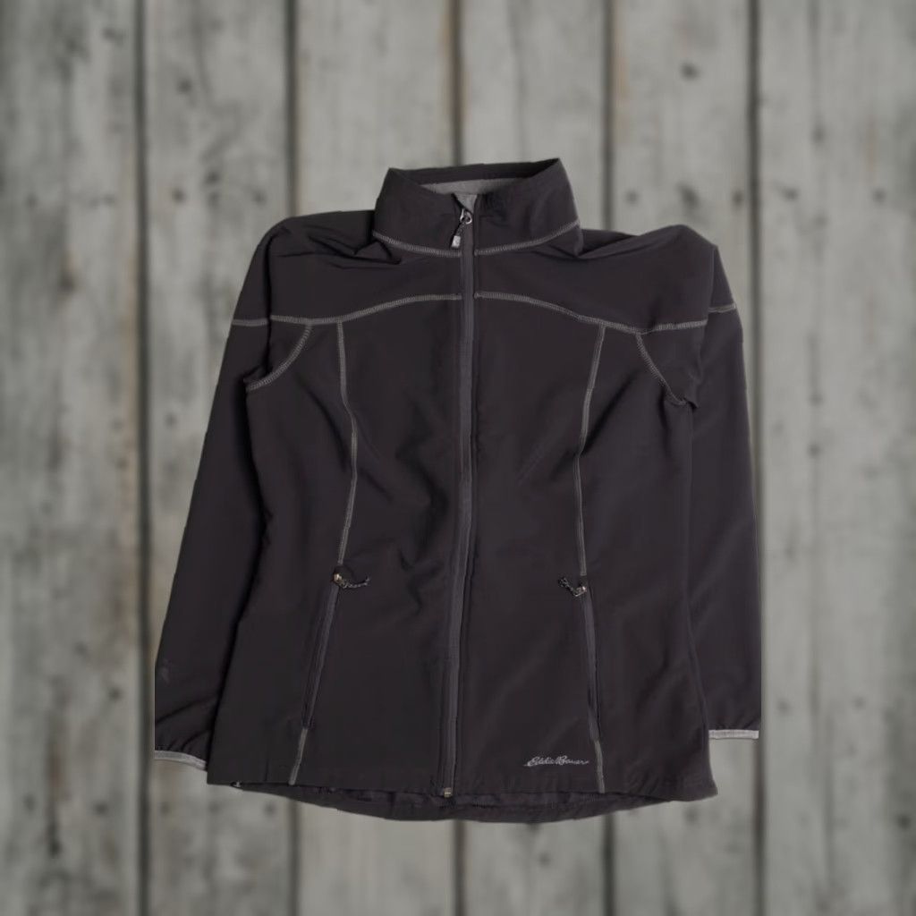 Eddie Bauer VINTAGE Eddie Bauer Lightweight Black Jacket Medium Zip Up Outdoor Size US M / EU 48-50 / 2 - 1 Thumbnail