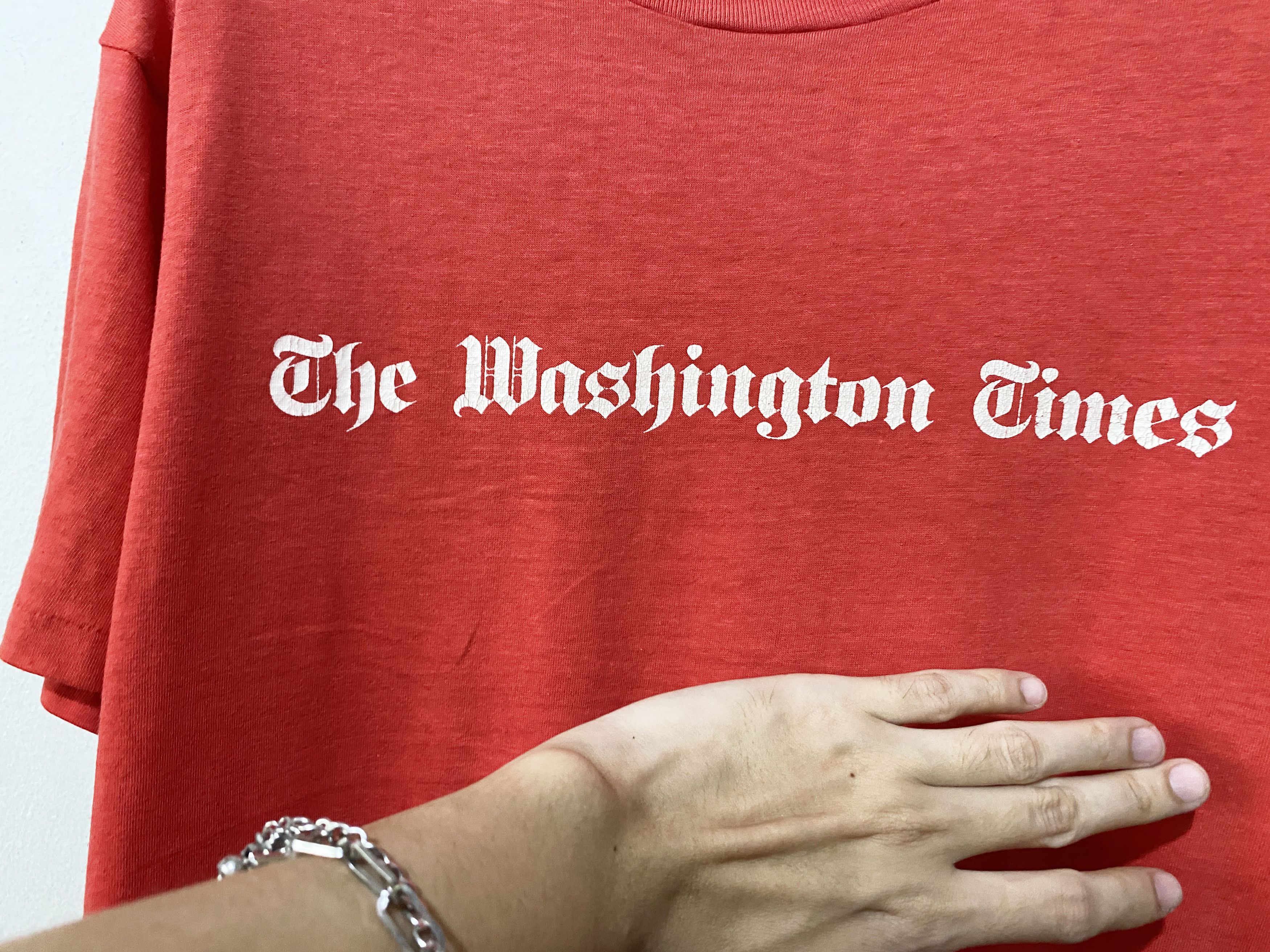 Vintage Vintage 80s The Washington Times Shirt Size US L / EU 52-54 / 3 - 2 Thumbnail