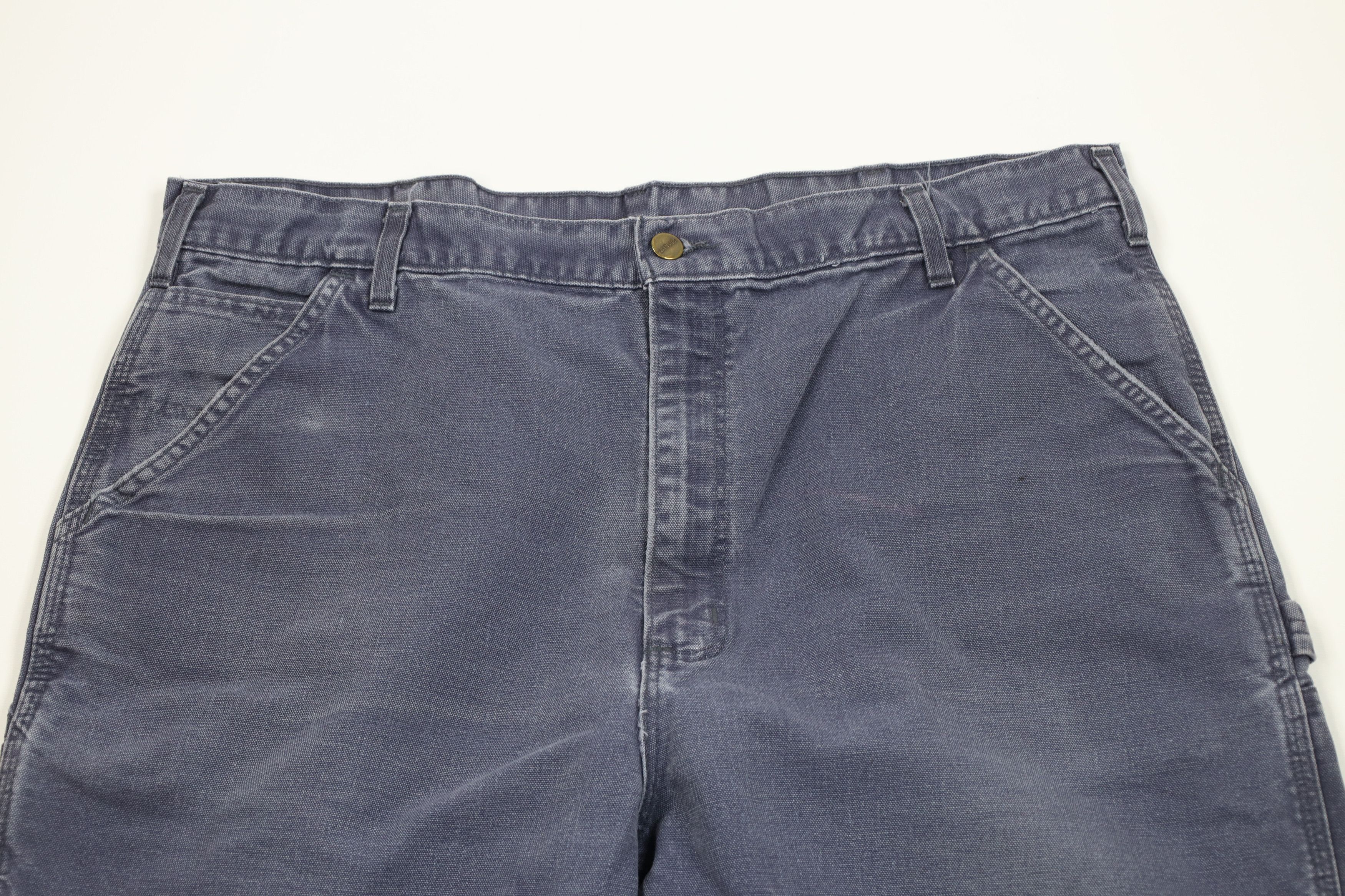 Carhartt Vintage Carhartt Wide Leg Dungaree Pants Petrol Blue USA Size US 40 / EU 56 - 2 Thumbnail