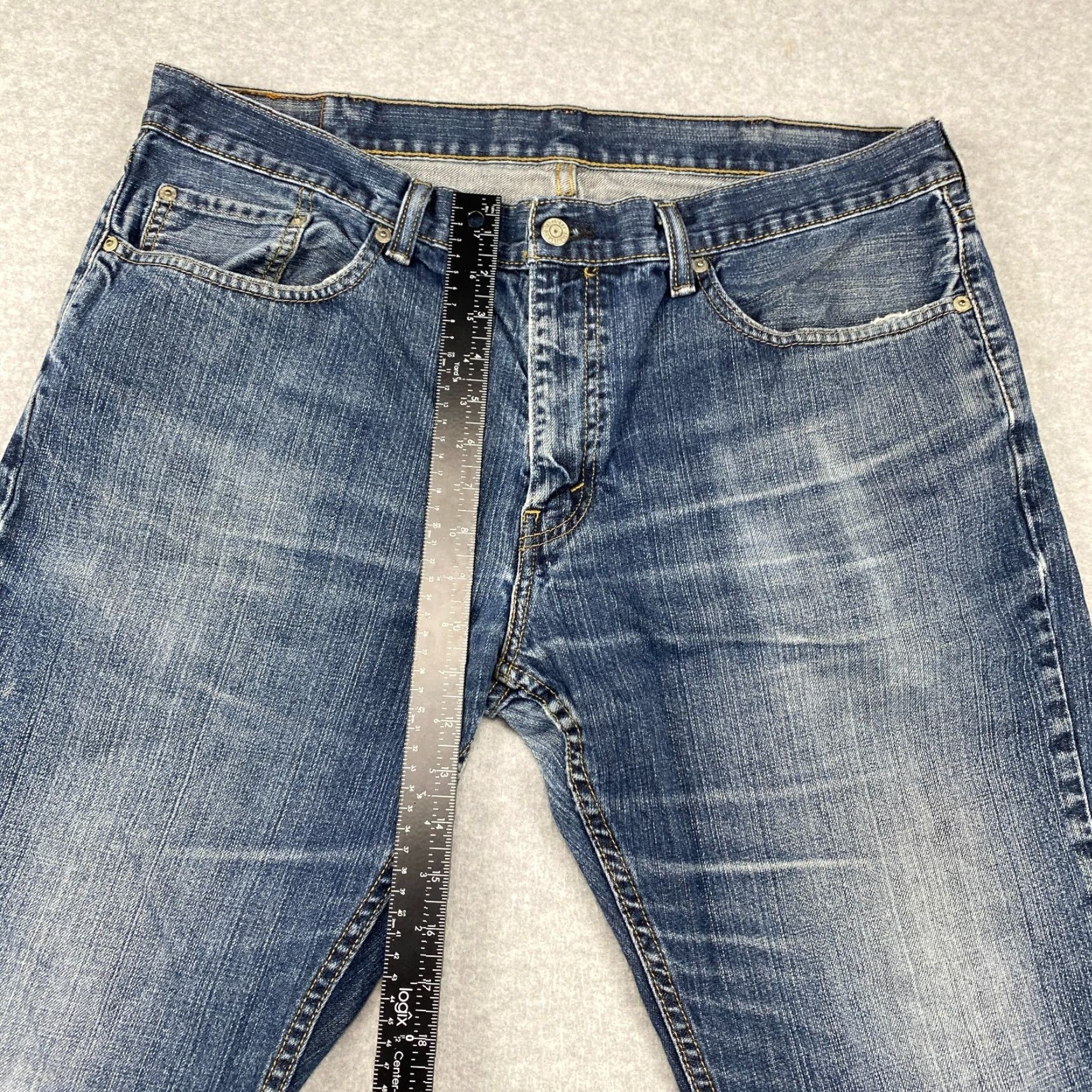 Levi's Levi's 559 Jeans Mens 38 x 30 Blue Relaxed Straight Distressed Denim Pants Jeans Size US 38 / EU 54 - 4 Thumbnail