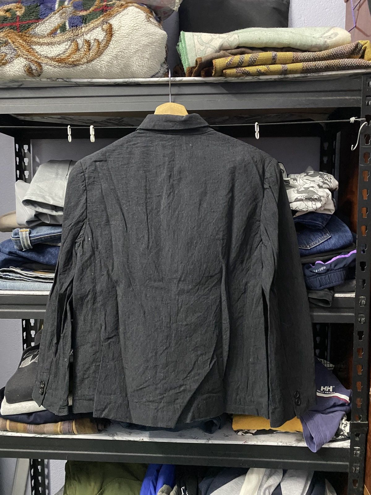 Margaret Howell Margaret Howell Ladies Coat Linen Rayon Black Jacket Size M / US 6-8 / IT 42-44 - 2 Thumbnail