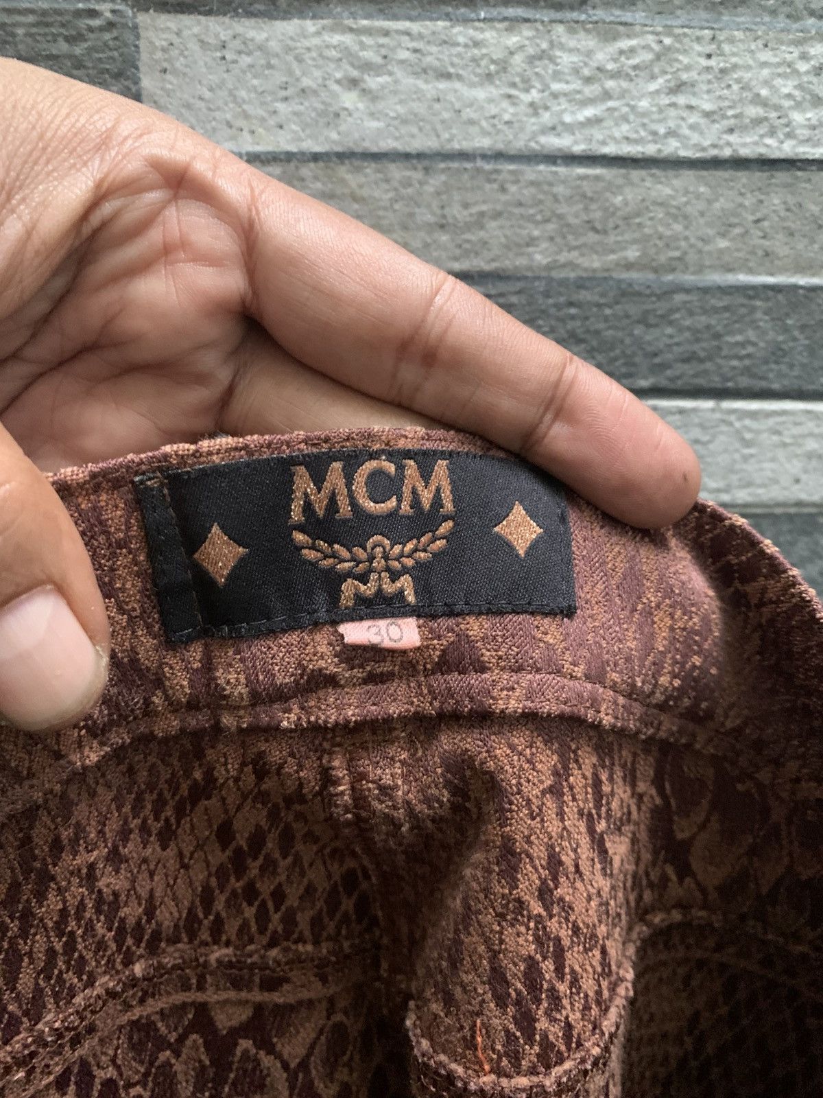 MCM Vintage MCM Jeans De Luxe Snakeskin Pants Size 30" / US 8 / IT 44 - 11 Thumbnail