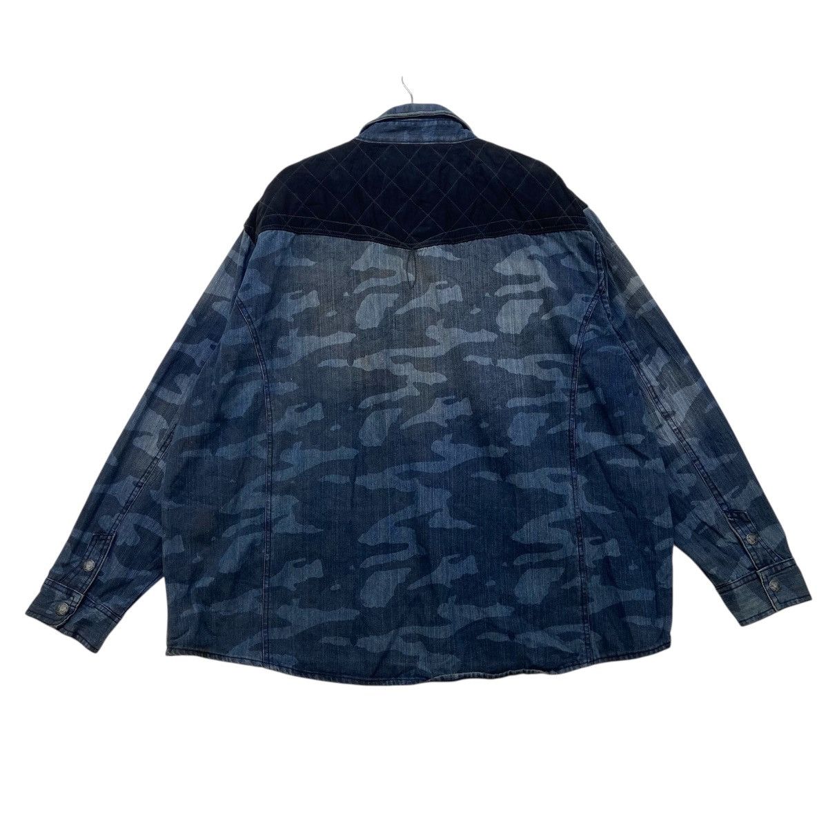 In The Attic 🔥In The Attic Camouflage Synthetic Leather + Denim Jacket Size US XXL / EU 58 / 5 - 4 Thumbnail