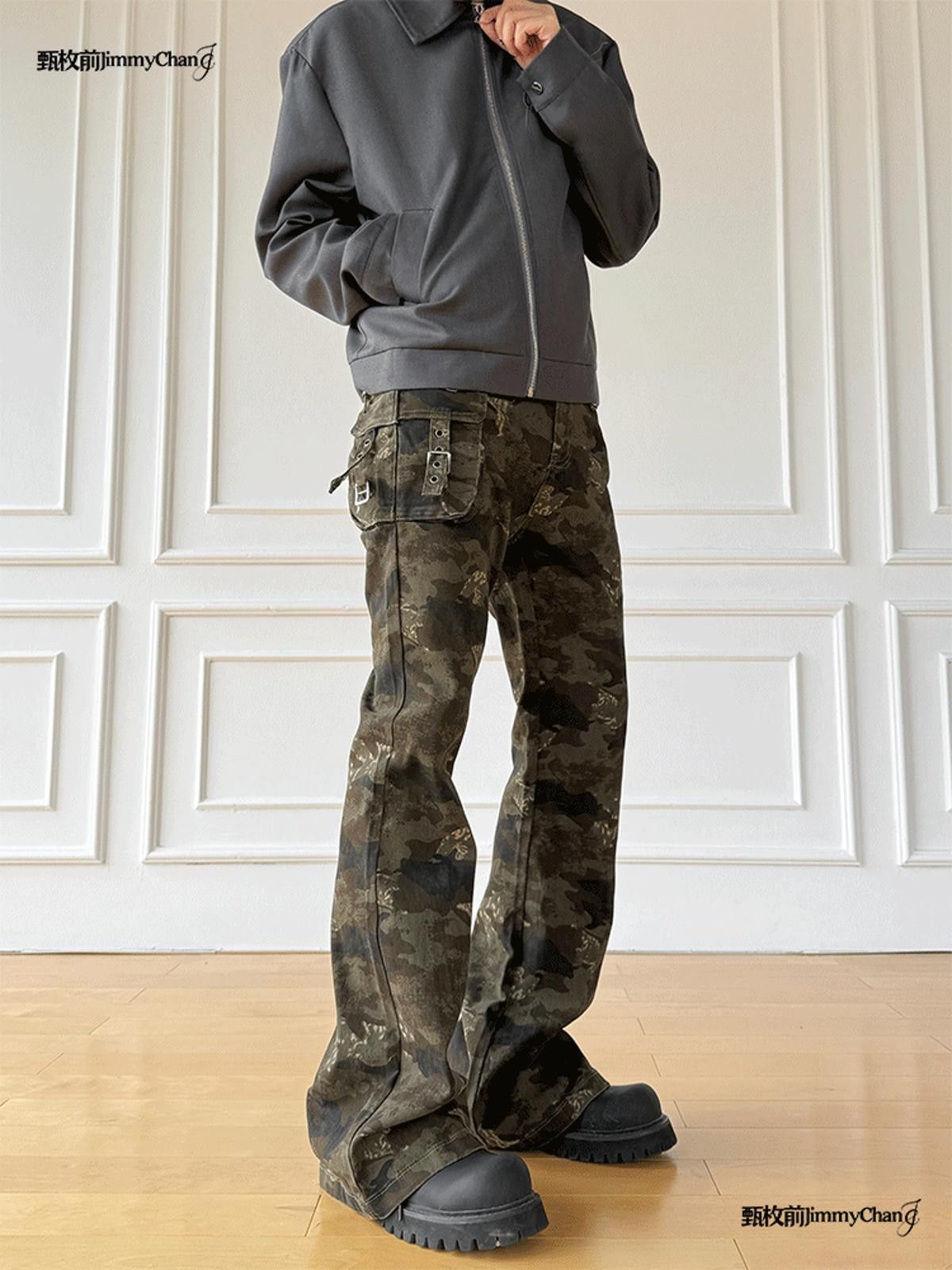 Other Camo Cargo Flared Pants Size US 30 / EU 46 - 7 Thumbnail