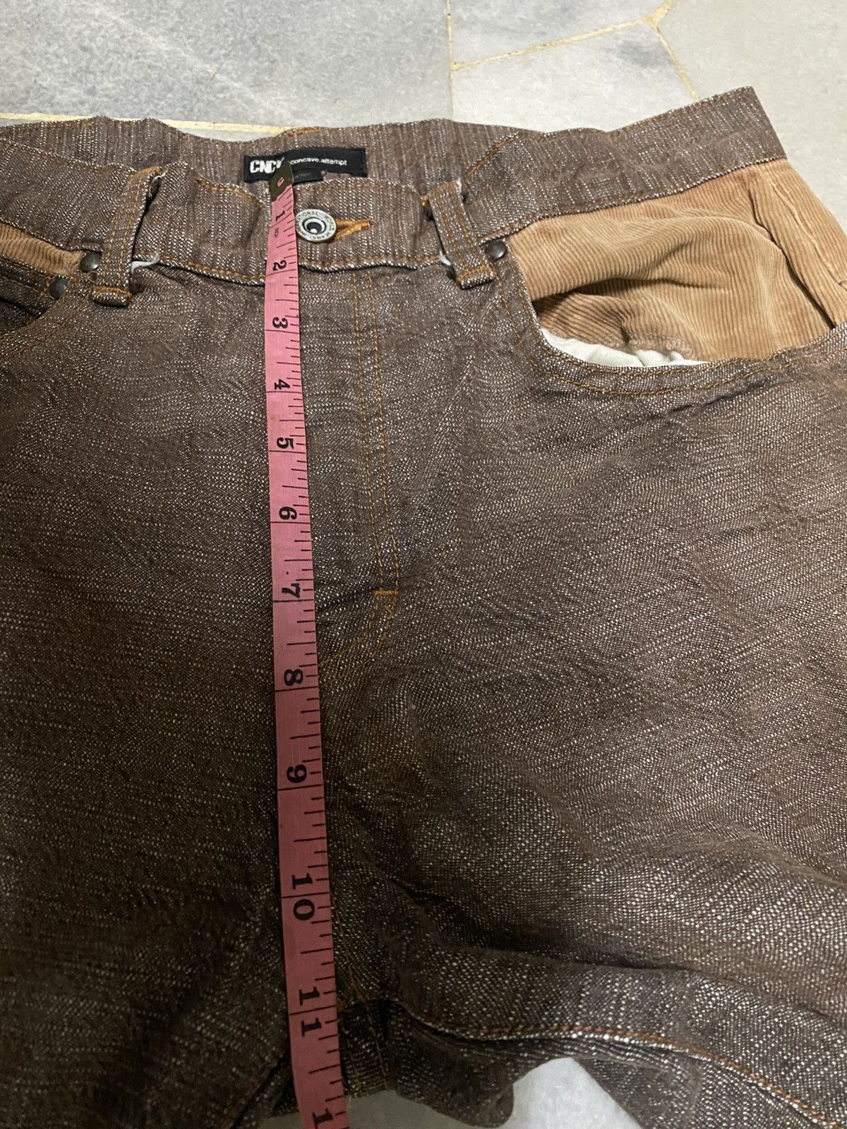 Japanese Brand Archive CNCV Concave Attempt Hybrid Corduroy Pants Size US 32 / EU 48 - 14 Thumbnail