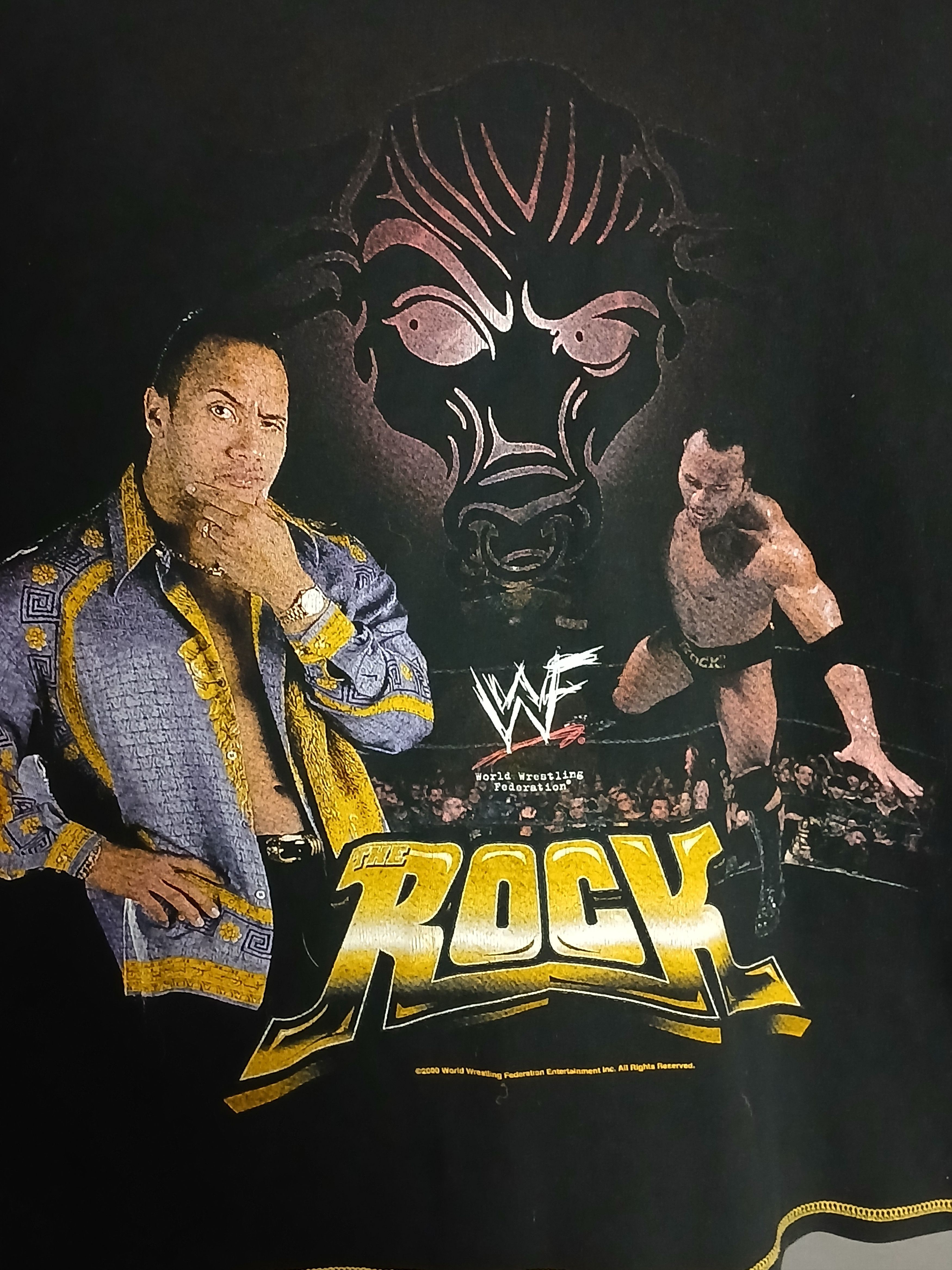 WWE Vintage 2000 WWF The Rock Wrestling T-Shirt Size US M / EU 48-50 / 2 - 3 Thumbnail