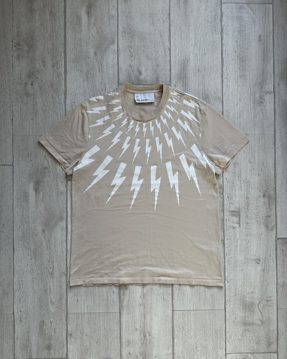 Neil Barrett Neil Barrett Lightening Bolt tee Size US L / EU 52-54 / 3 - 1 Thumbnail