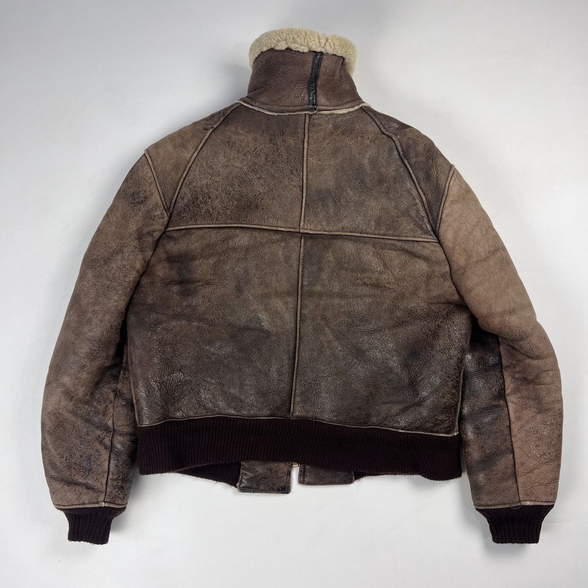 Avirex Vintage 80s Avirex B-6 sheepskin bomber jacket Size US L / EU 52-54 / 3 - 9 Thumbnail