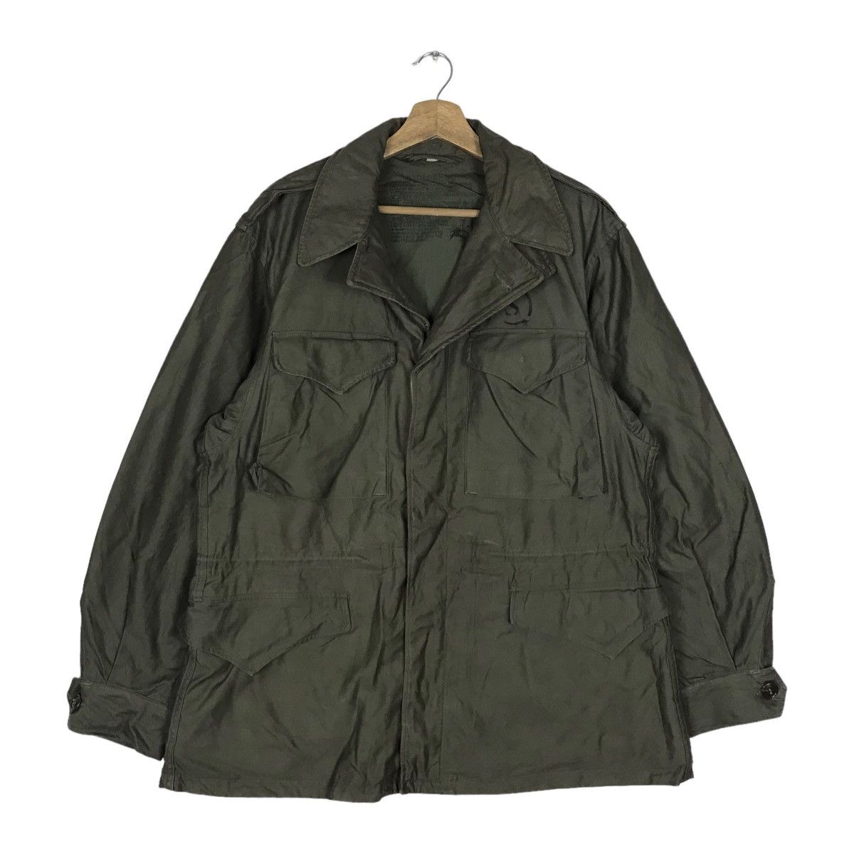 Vintage 80s Military Field Parka Jacket