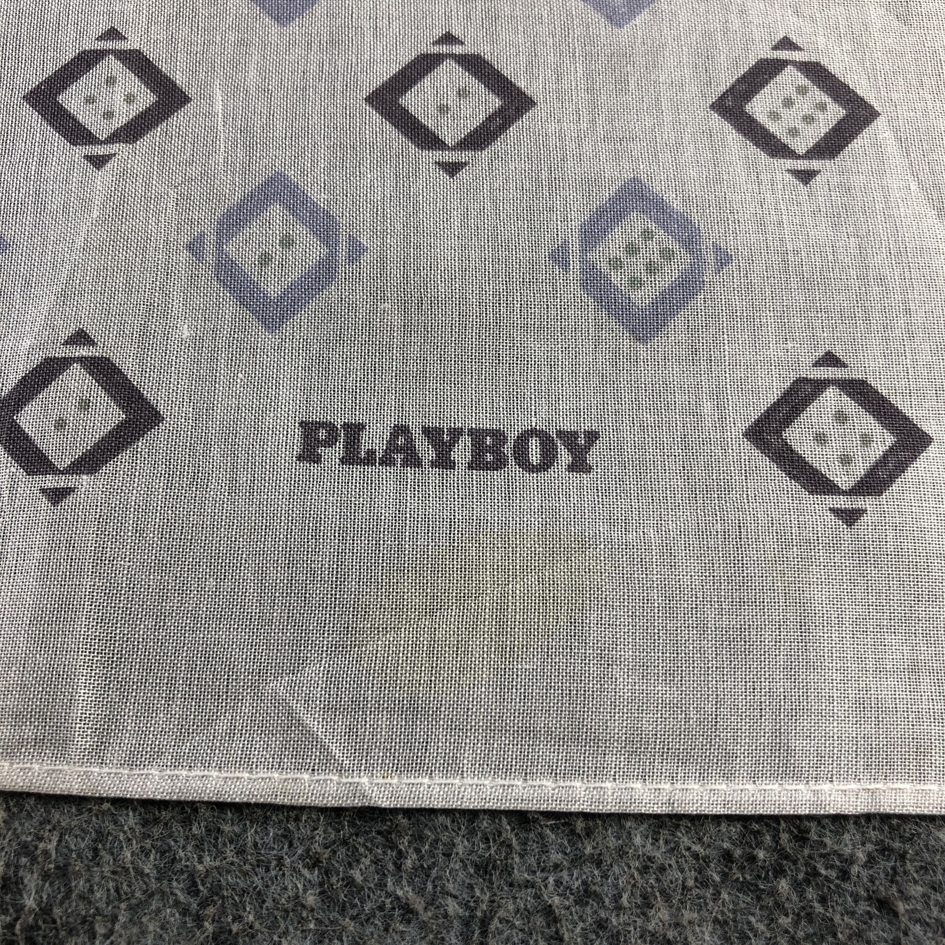 Playboy × Vintage Playboy Handkerchief Neckerchief Bandana H2428 Size ONE SIZE - 4 Thumbnail