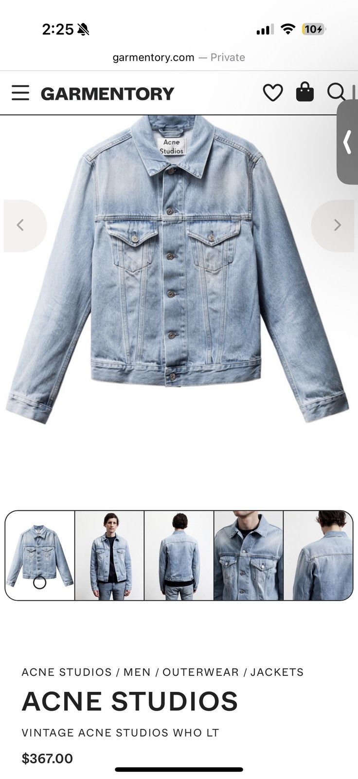 Acne Studios Acne Studios Denim Jacket Size US M / EU 48-50 / 2 - 11 Thumbnail