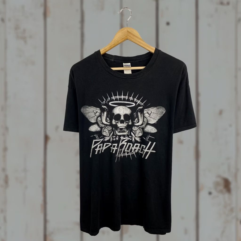 Gildan VINTAGE Papa Roach T-Shirt XL Black Retro 2000 Y2K Mens Shirt XL Black Size US XL / EU 56 / 4 - 1 Thumbnail