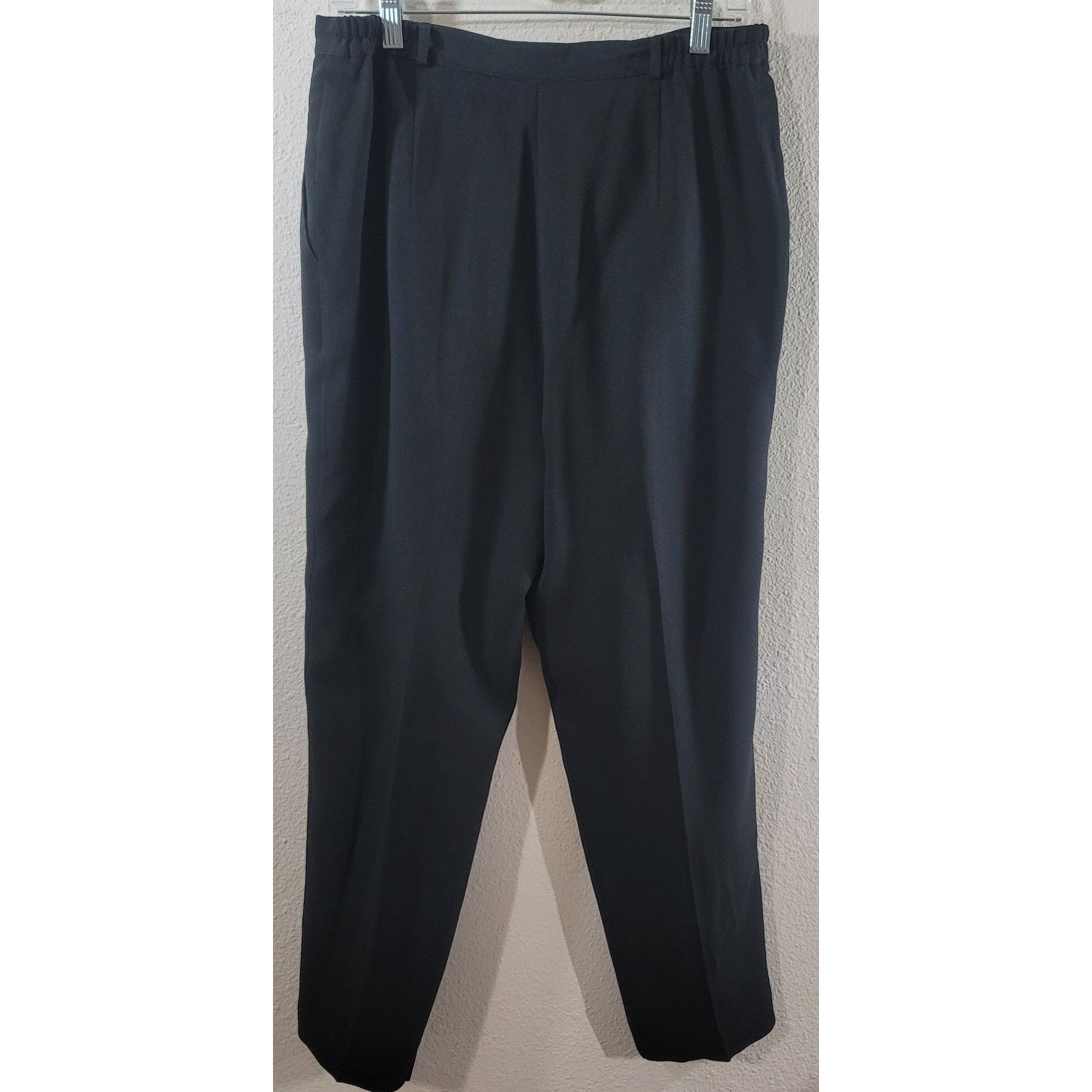 Other Nygard Collection Black Pleated Front Dress Pants 14 Lined Size 36" / US 14 / IT 50 - 3 Thumbnail