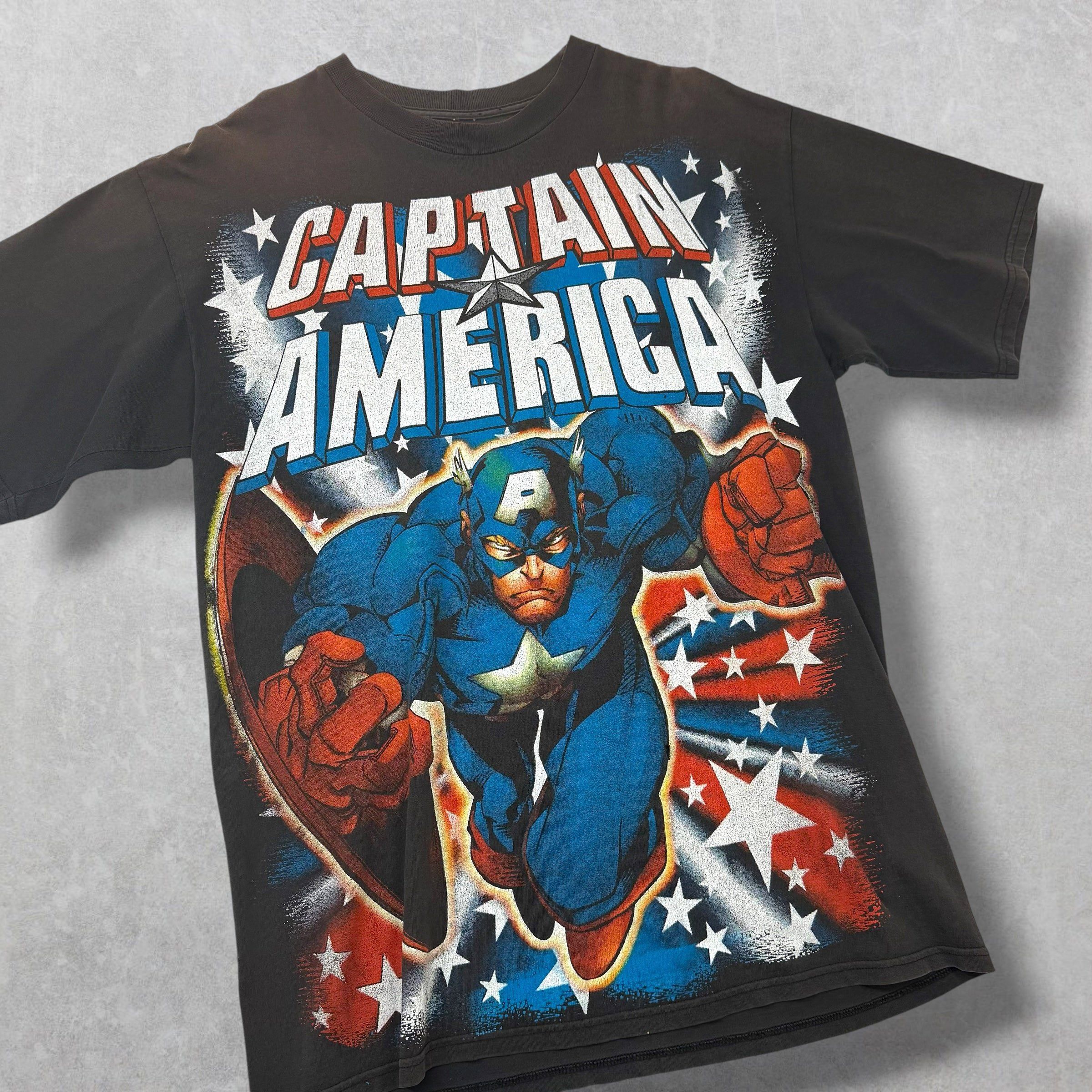 Vintage Vintage 90's Captain America Resurreccion Tee XL Size US XL / EU 56 / 4 - 3 Thumbnail
