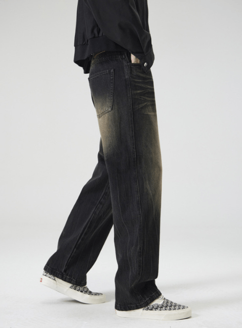 Japanese Brand × Jean American street distressed lightning pattern hip-hop jeans Size US 32 / EU 48 - 3 Thumbnail