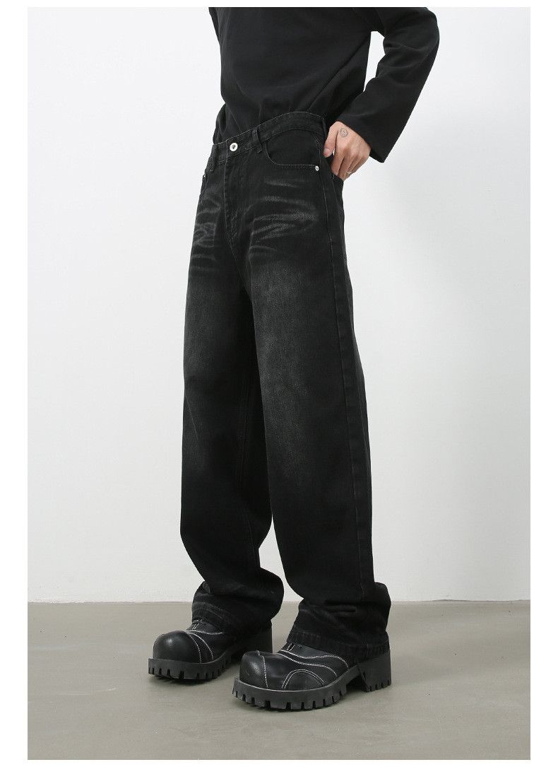 Japanese Brand American high street retro distressed loose straight jeans Size US 32 / EU 48 - 4 Thumbnail