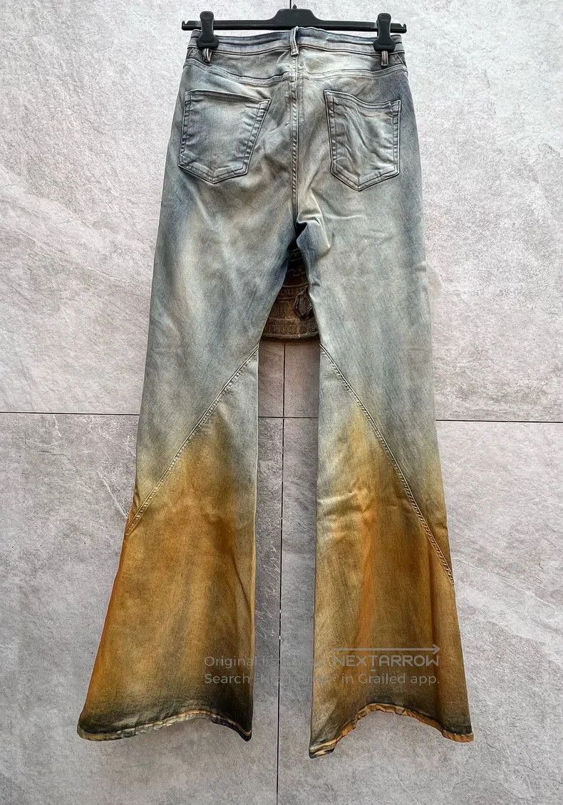 Rick Owens Rick Owens Gradient Flared Denim Pants. Size US 31 - 2 Thumbnail
