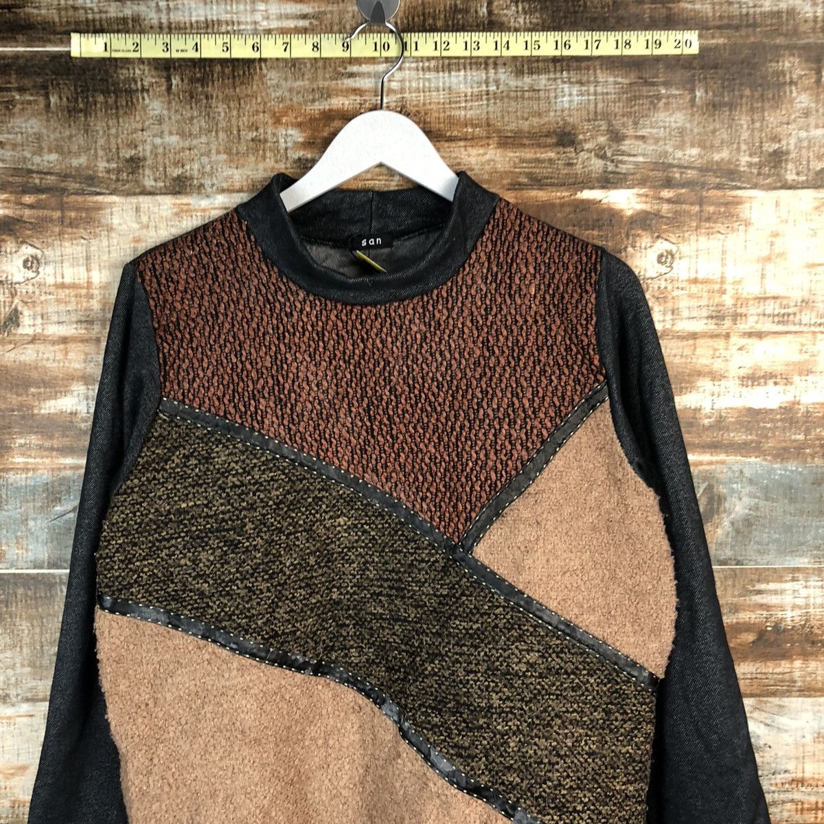 Homespun Knitwear × Japanese Brand San Brown art Knitwear #A1649 Size M / US 6-8 / IT 42-44 - 5 Thumbnail