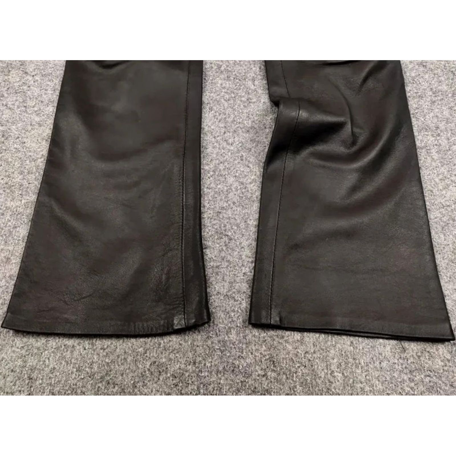 Vintage VINTAGE Japan Avant Garde Leather Baggy Flared Pants Women Regular 26 Black Leather 90s Biker Opium Style Vintage 90s Size 24" / US 00 / IT 34 - 5 Thumbnail