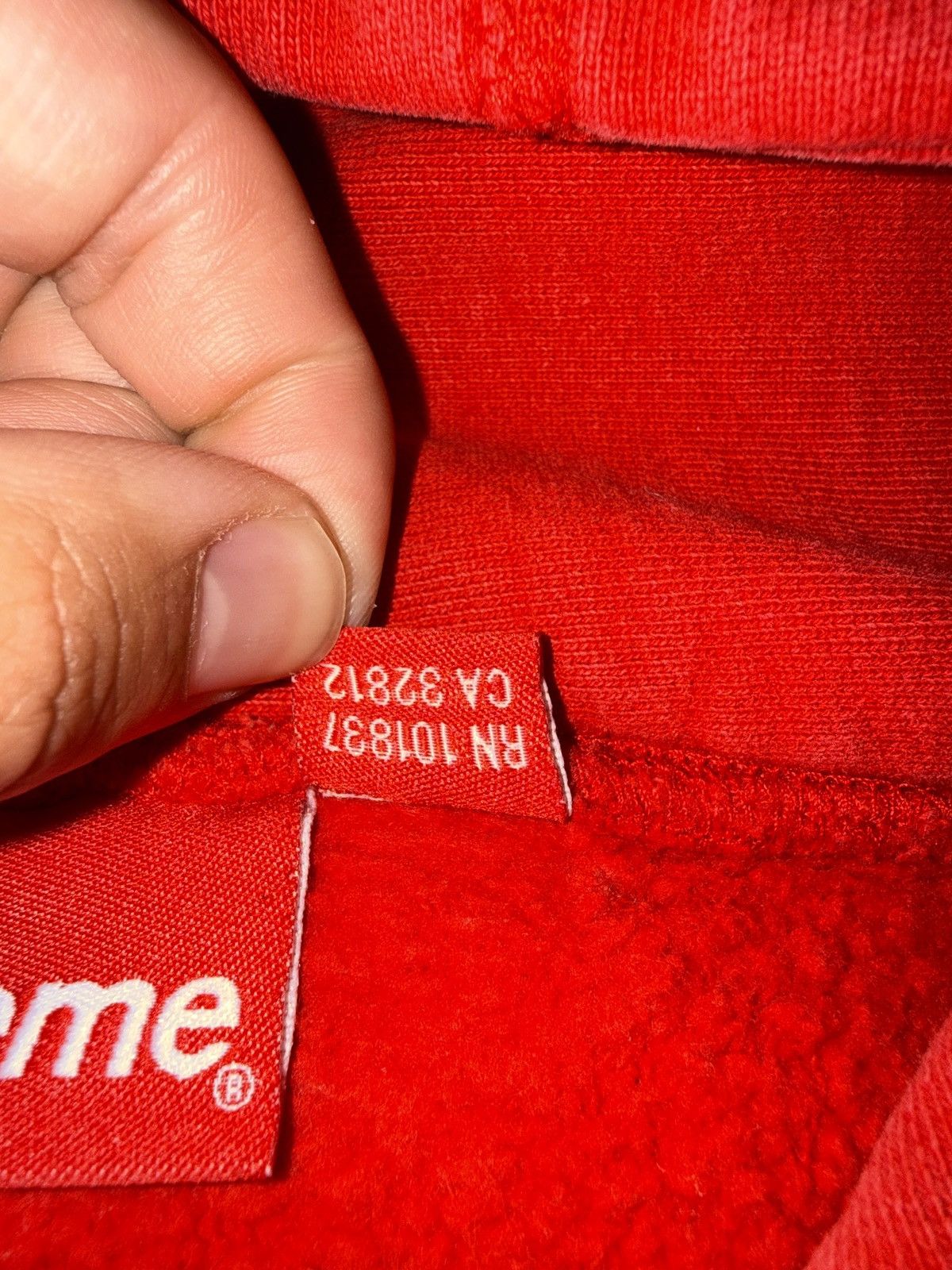 Supreme Red supreme rose sleeve hoodie Size US M / EU 48-50 / 2 - 4 Thumbnail