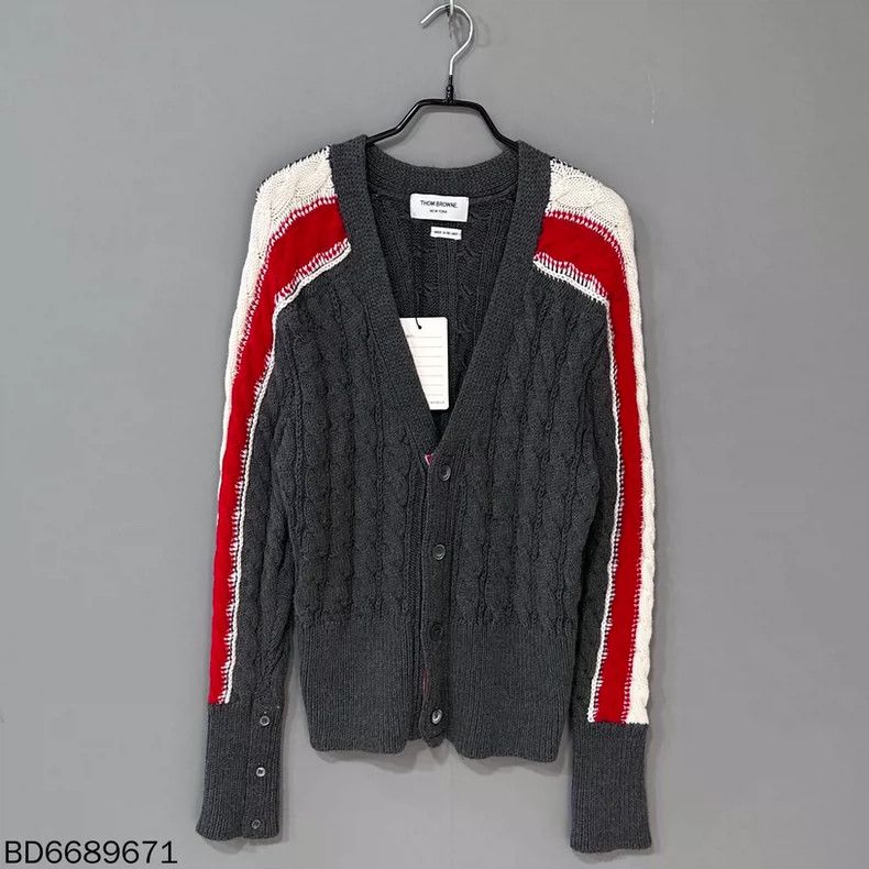 Thom Browne Thom Browne Arm ribbed merino wool sweater Size US S / EU 44-46 / 1 - 1 Thumbnail
