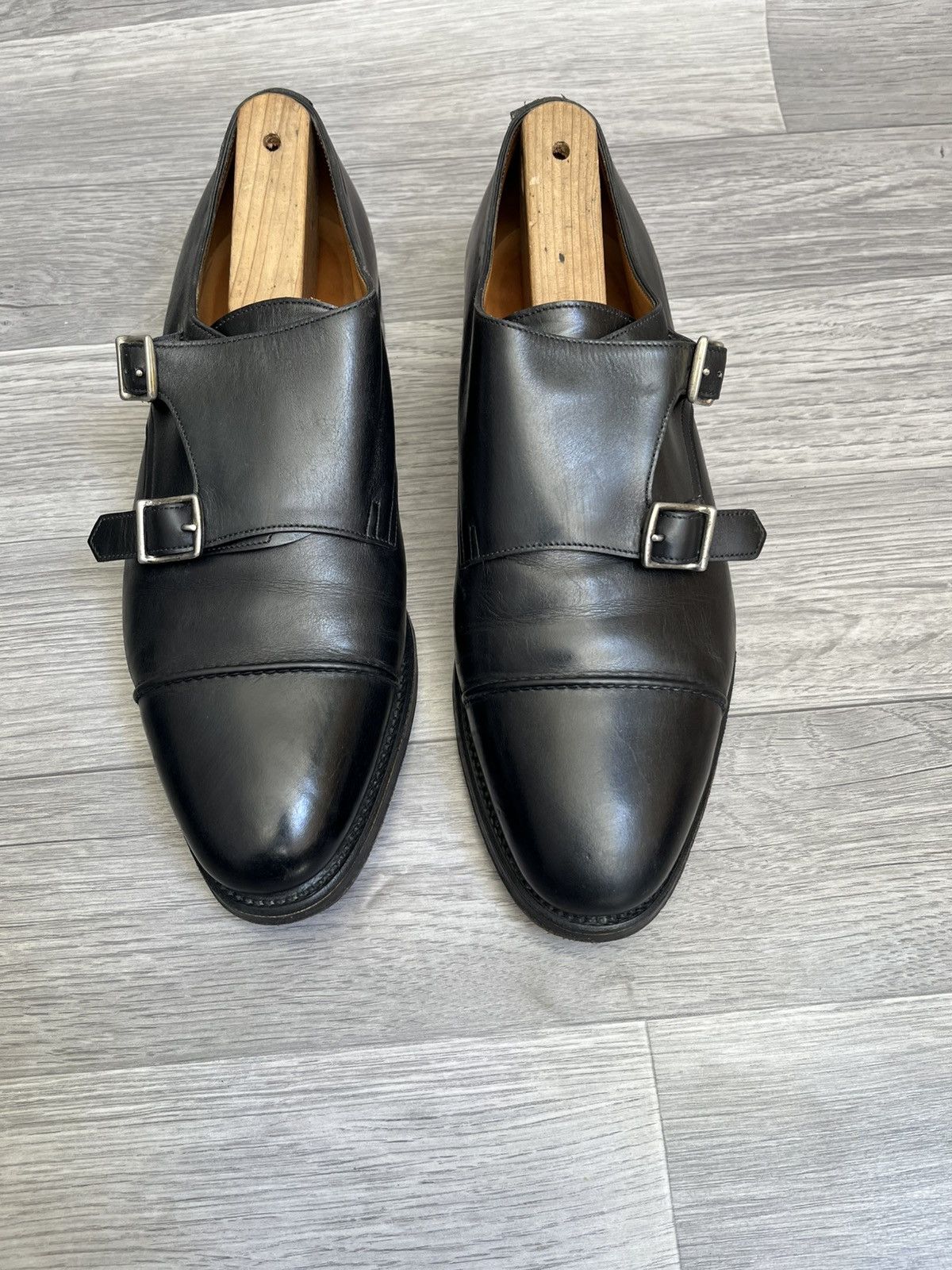 John Lobb John lobb william 2 monk strap black leather dress shoes Size US 8 / EU 41 - 3 Thumbnail