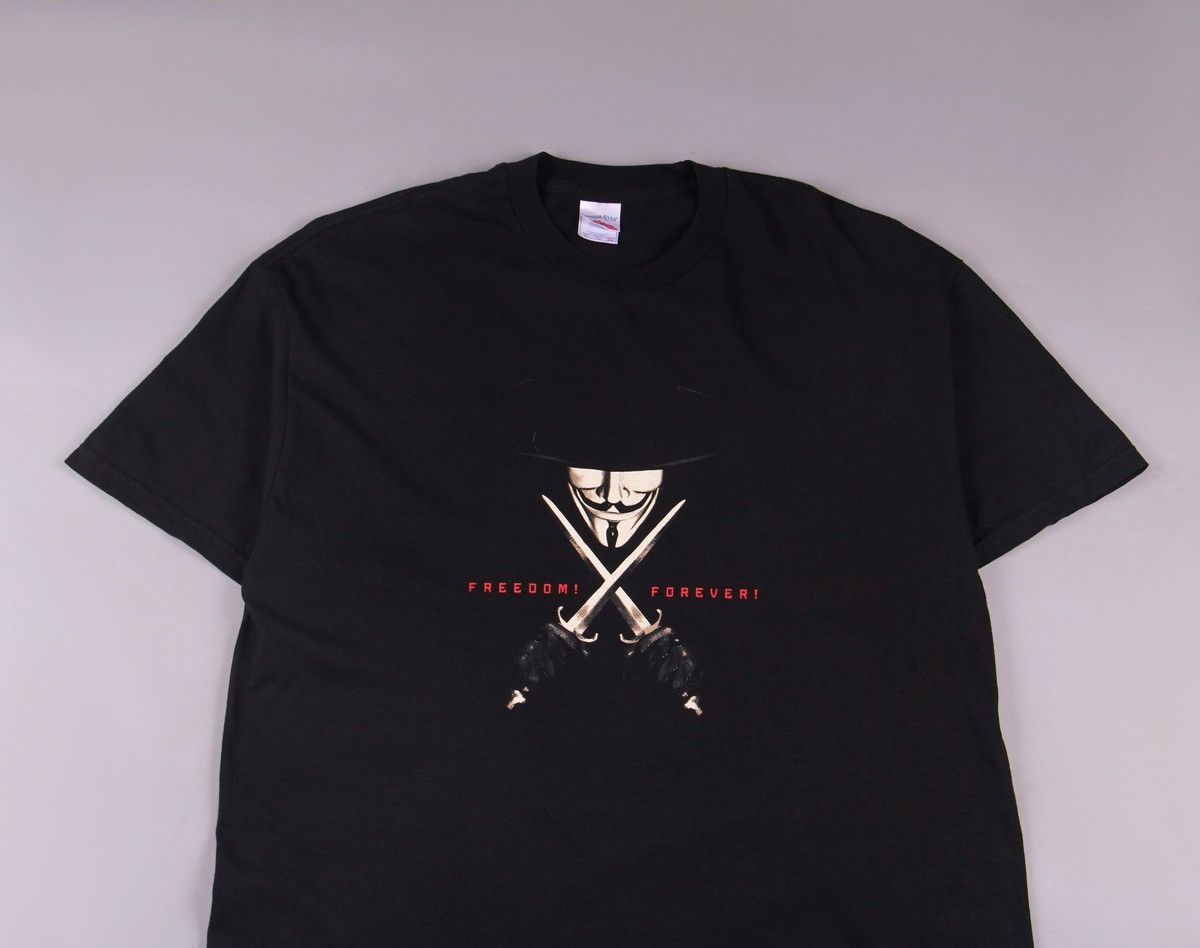 DC Comics V for Vendetta Rare Vintage 2006 DC Comics Marvel Tee XL Size US XL / EU 56 / 4 - 2 Thumbnail