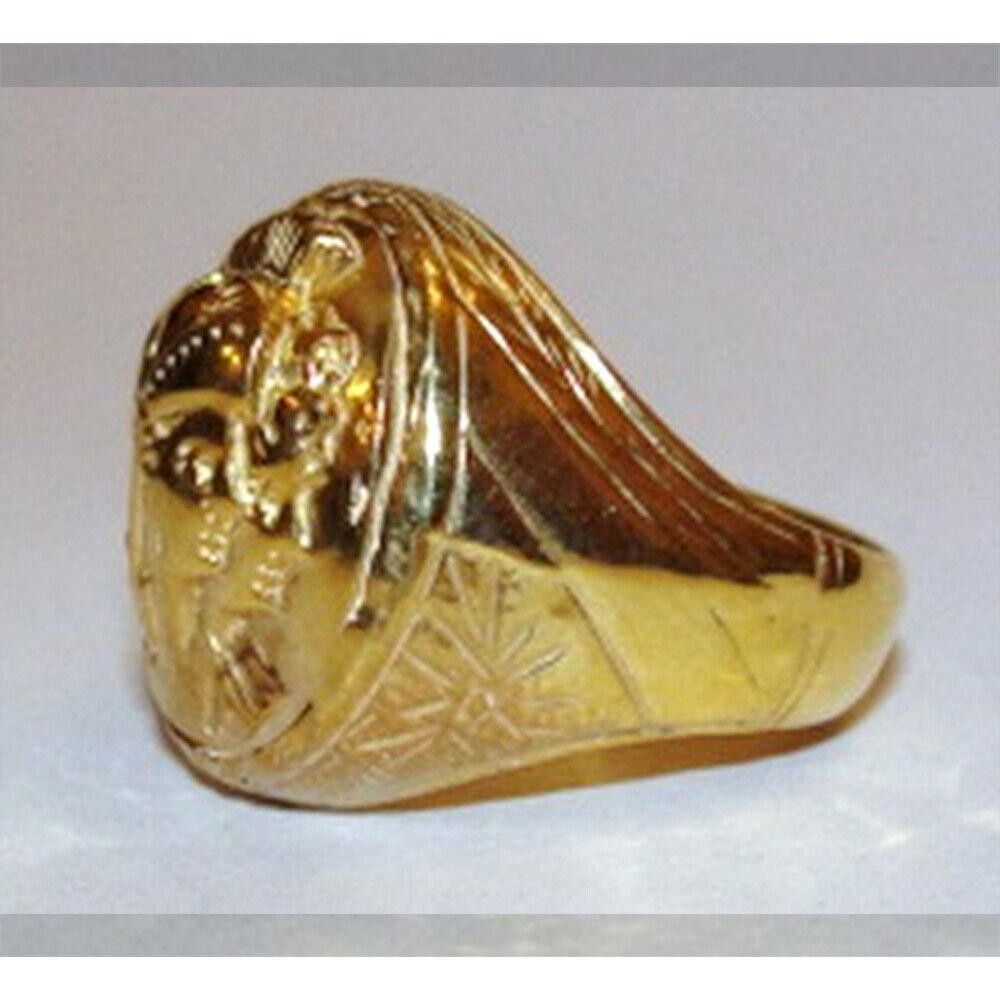Designer 14kt Gold Vermeil over Sterling Perseus and Andromeda Ring Size ONE SIZE - 3 Thumbnail